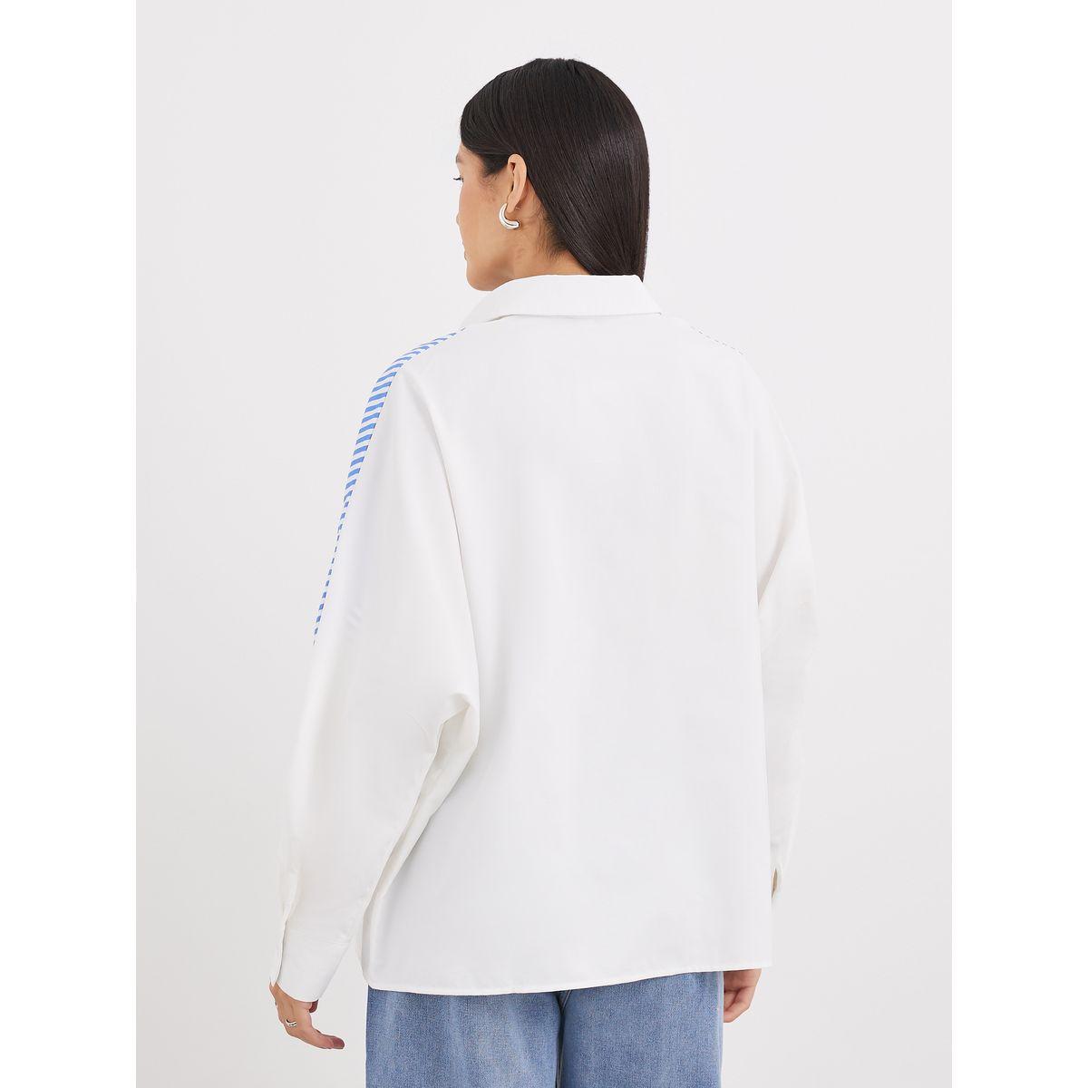 Styli Contrast Striped Relaxed Fit Shirt-women-clothing-shirtsandblouses-shirts-image-5