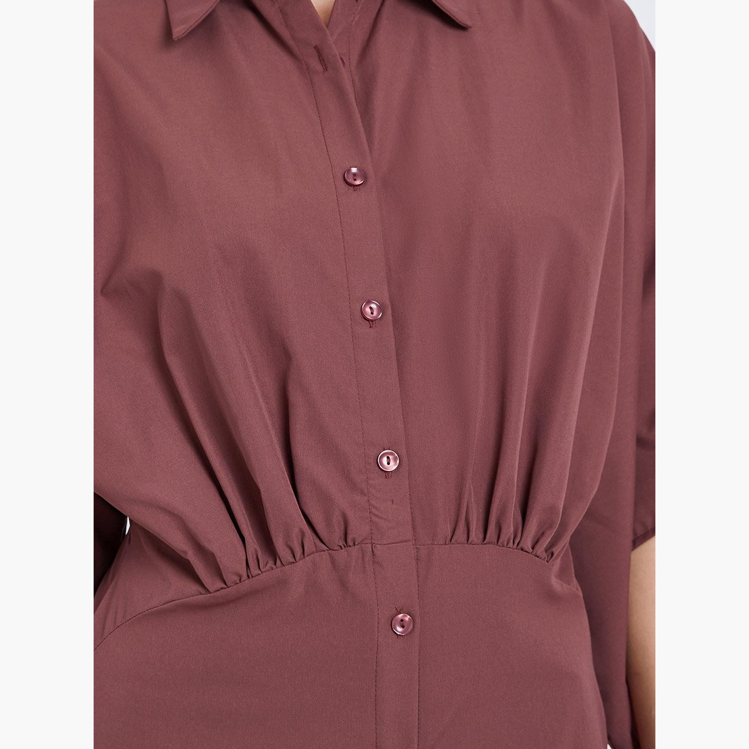 بلوزة سادة بأكمام كيمونو-women-arabicclothing-abayas-image-3