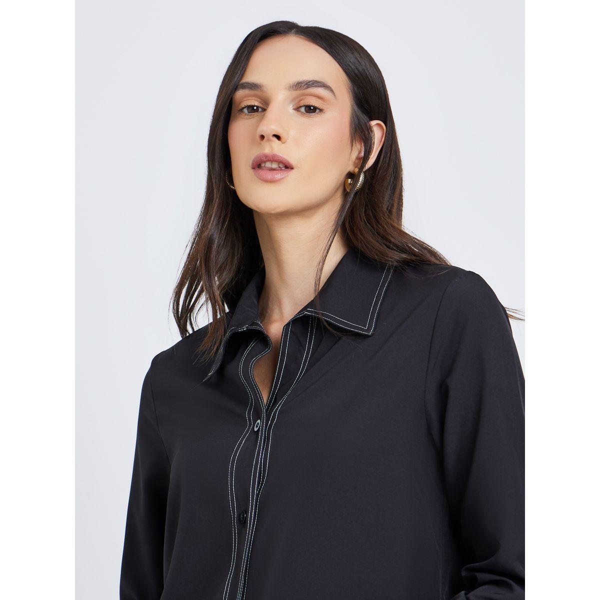 بلوزة بتفاصيل خياطة مُتباينة-women-clothing-shirtsandblouses-shirts-image-4