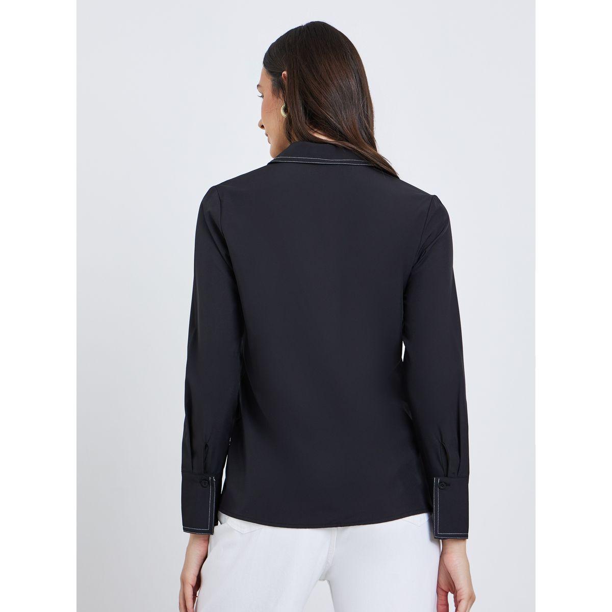 بلوزة بتفاصيل خياطة مُتباينة-women-clothing-shirtsandblouses-shirts-image-5