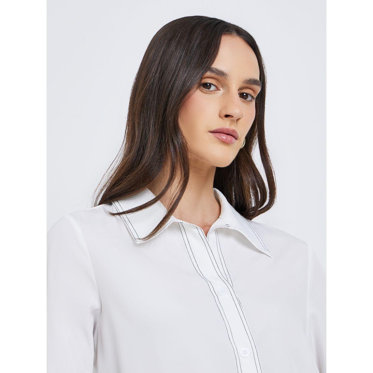 بلوزة بتفاصيل خياطة مُتباينة-women-clothing-shirtsandblouses-shirts-image-4
