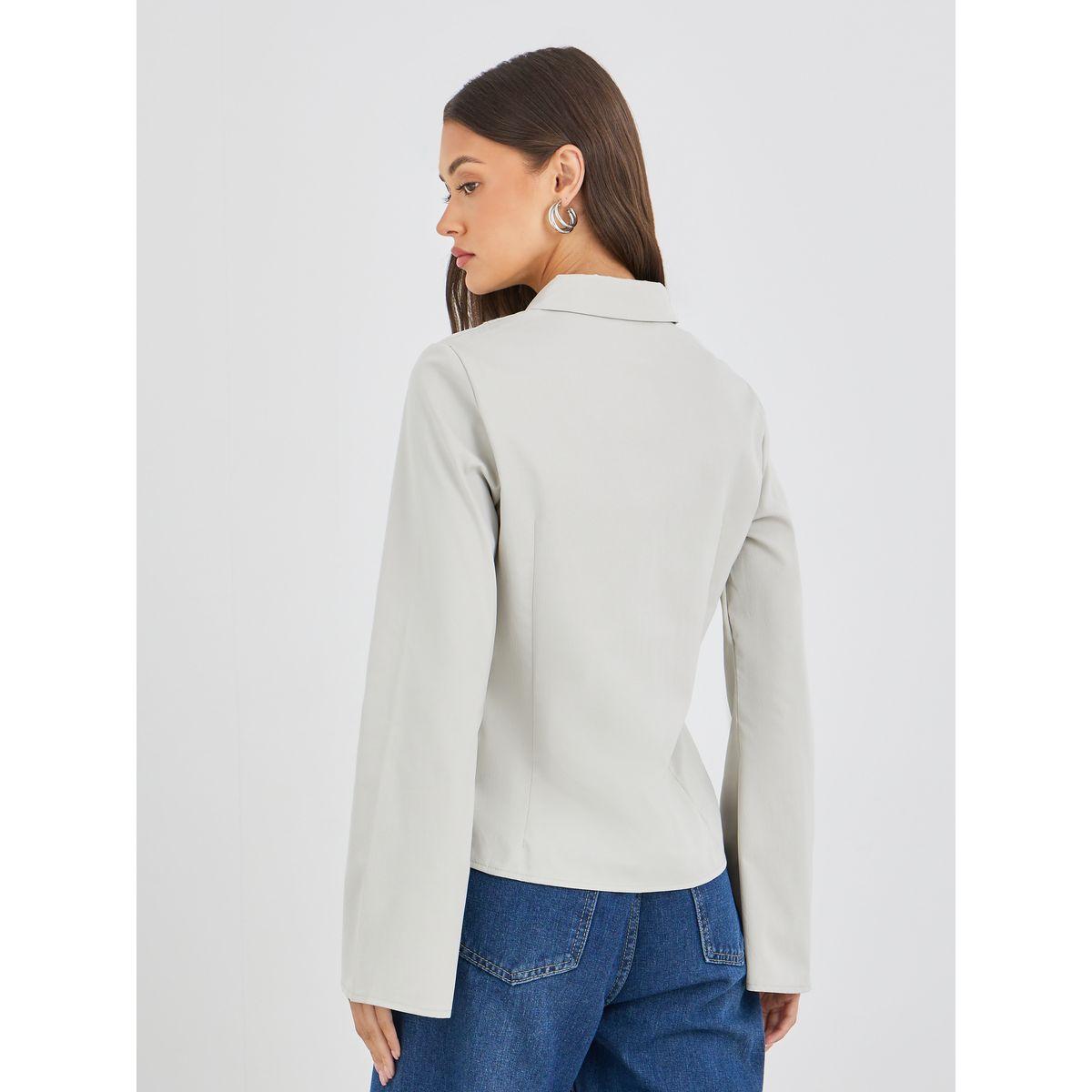 Styli Regular Fit Flared Sleeves Buttoned Shirt-women-clothing-shirtsandblouses-shirts-image-5