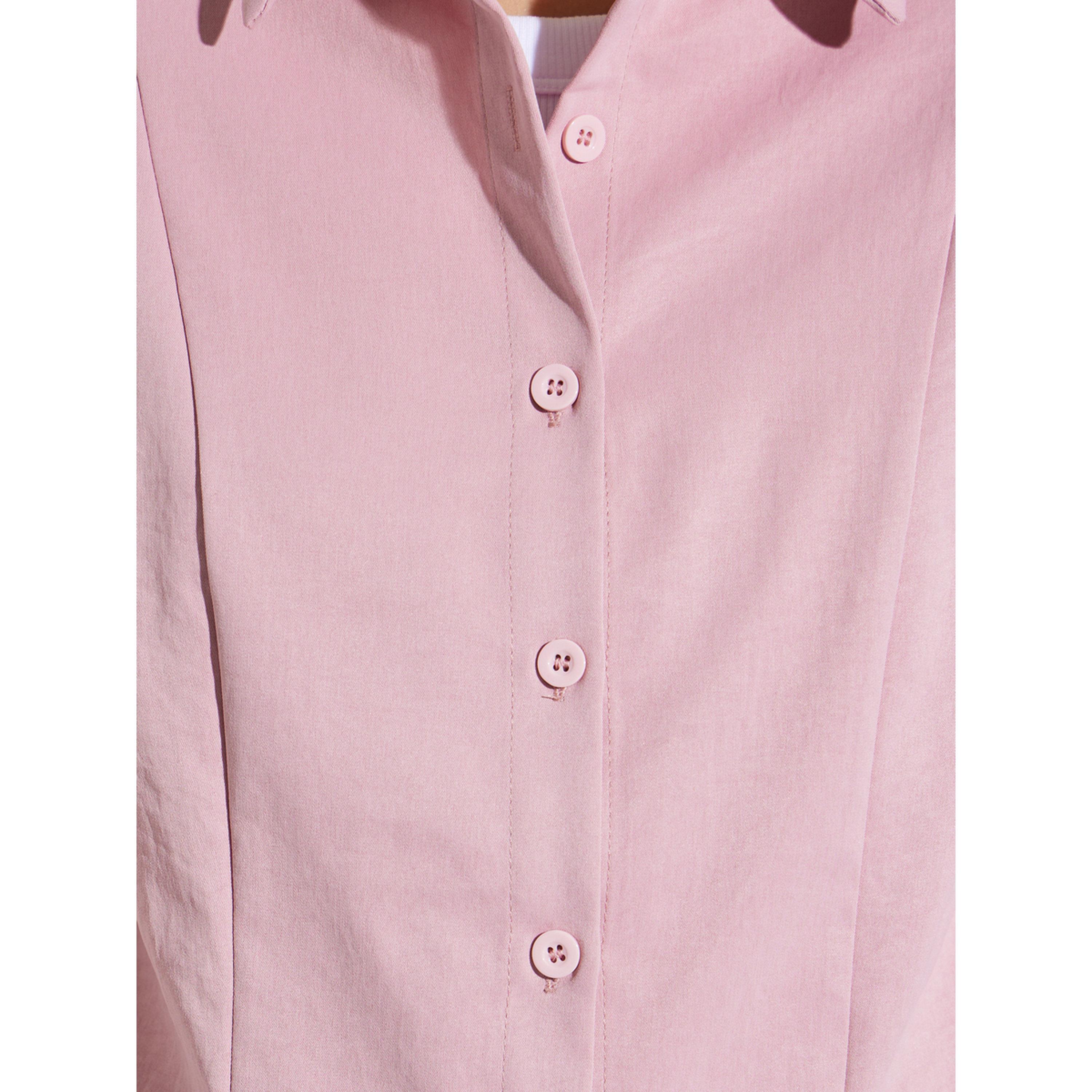 Styli Light Pink Flared Sleeve Shirt-women-clothing-shirtsandblouses-shirts-image-6