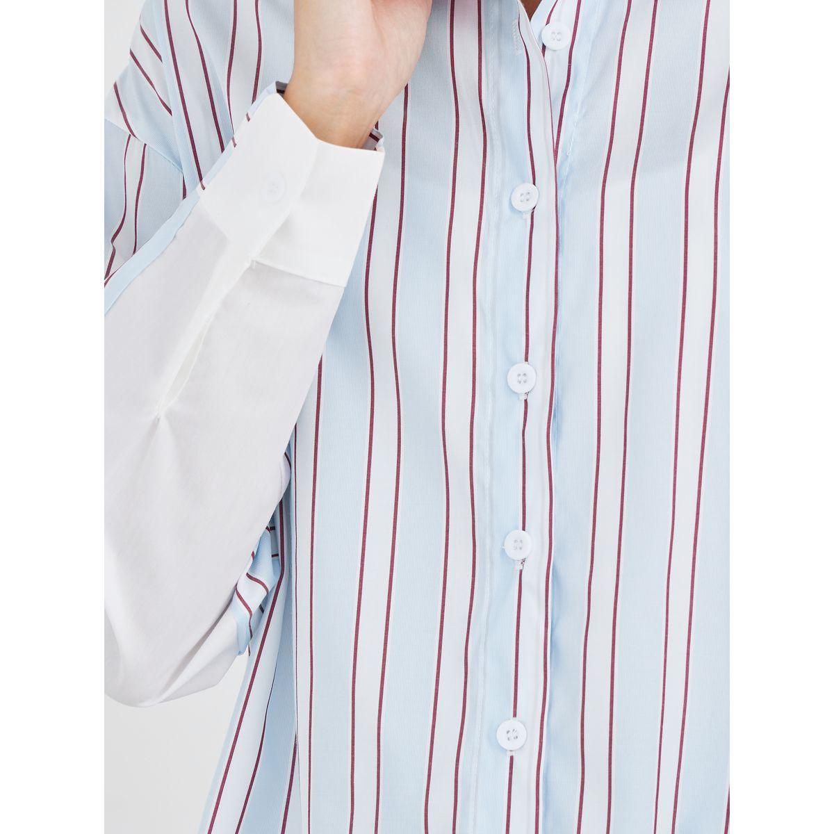 Styli Striped Oversized Long Sleeve Shirt-women-clothing-shirtsandblouses-shirts-image-4