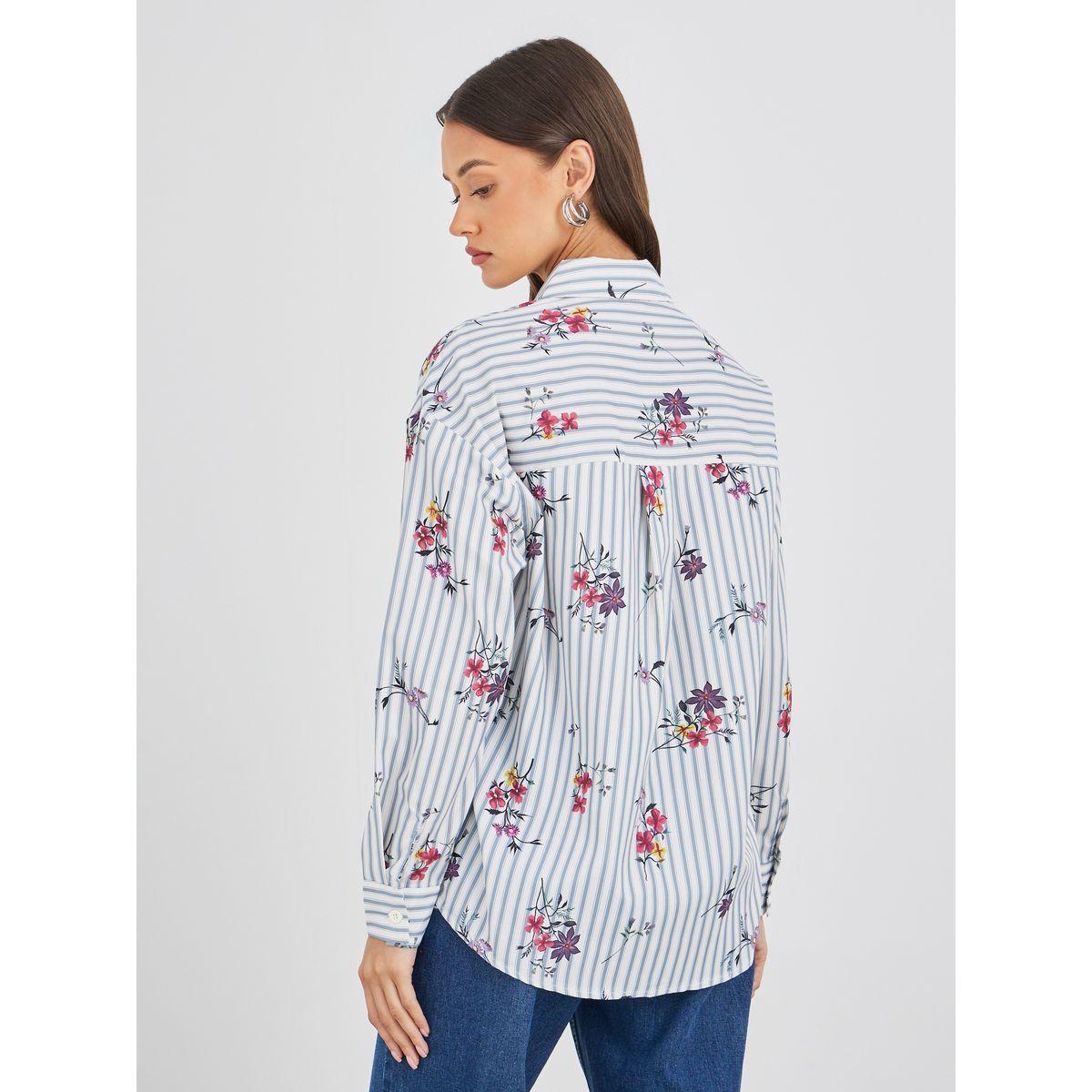 Styli Floral Print Oversized Shirt-women-clothing-shirtsandblouses-shirts-image-5