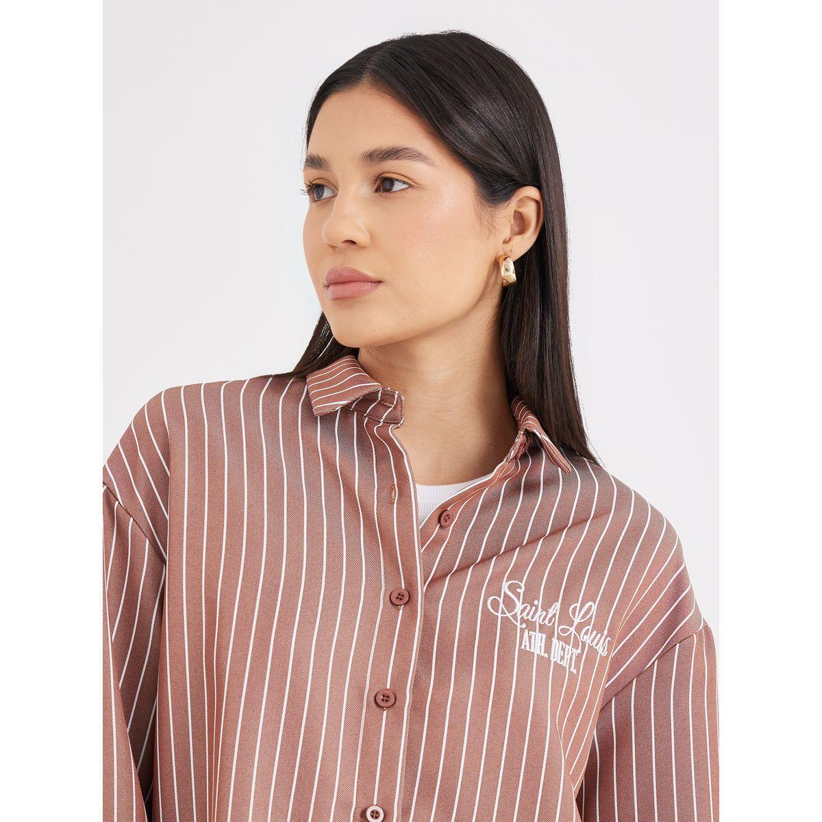 بلوزة فضفاضة مخططة بتفاصيل مُطرزة-women-clothing-shirtsandblouses-shirts-image-4