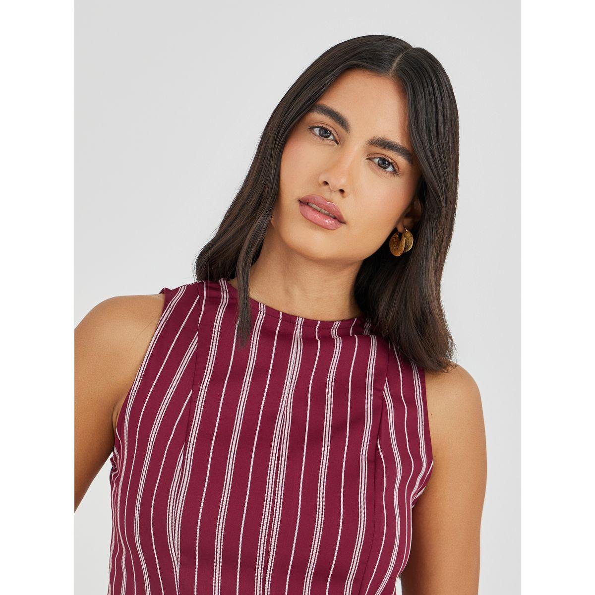 Styli Pinstripe Sleeveless Peplum Top-women-clothing-shirtsandblouses-blouses-image-3