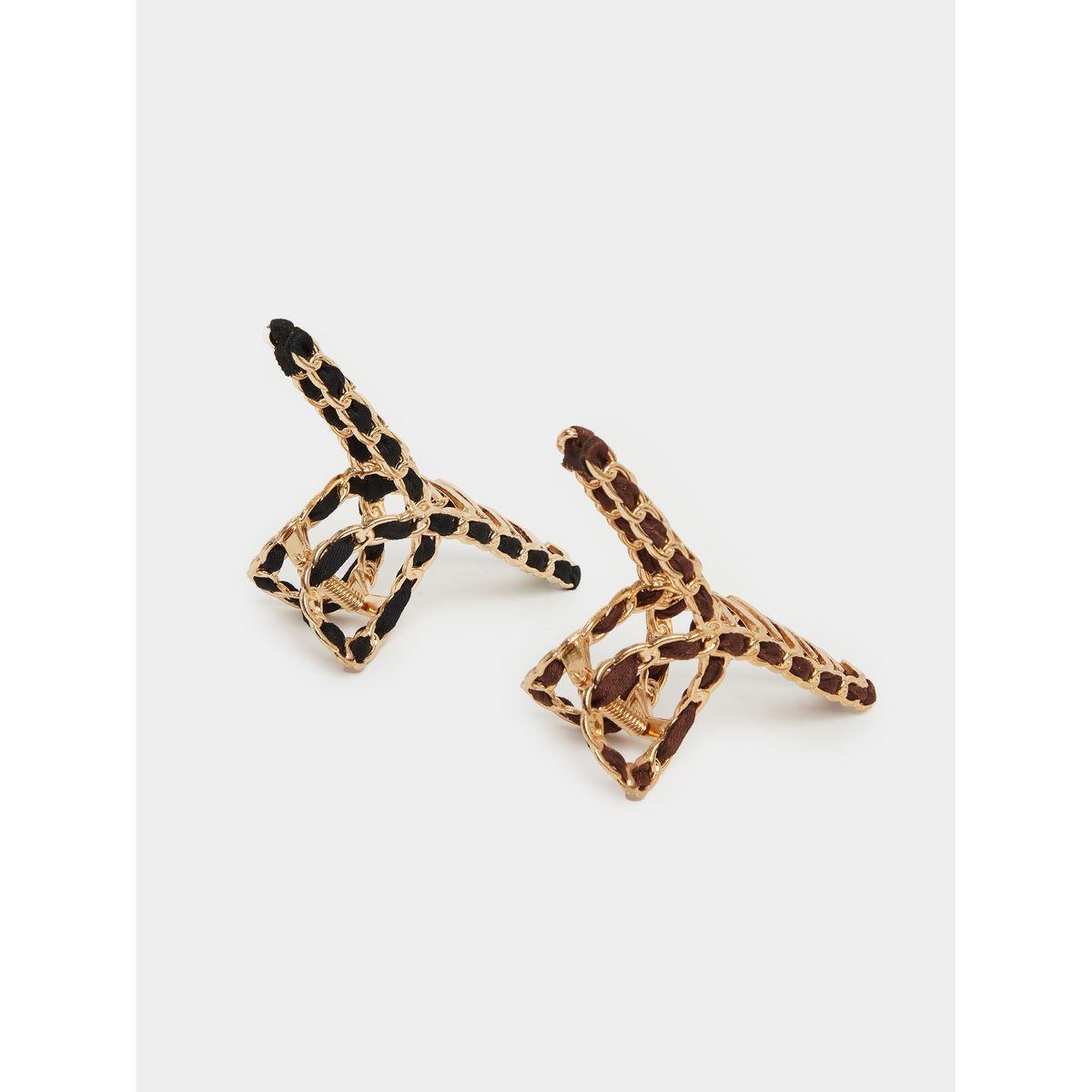 Styli Pack of 2 - Tortoise Hair Claw-women-hairaccessories-image-2