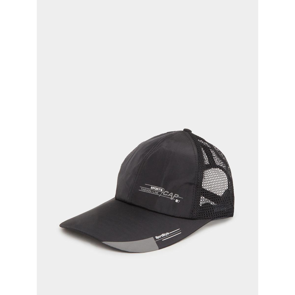 Styli Slogan Print Baseball Cap-men-caps-image-1
