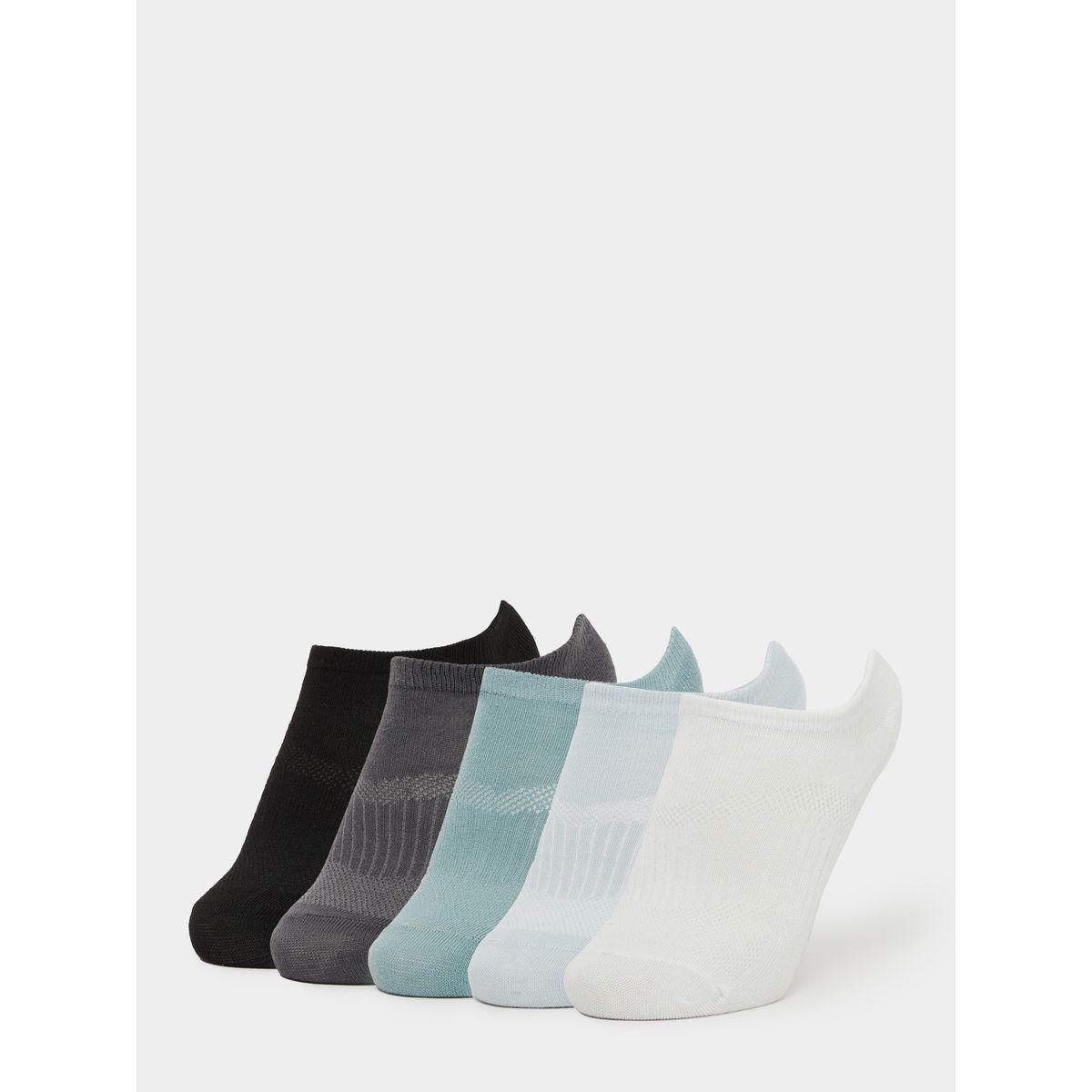 Styli Set of 5 - Solid Breathable Ankle Socks-men-socks-image-1