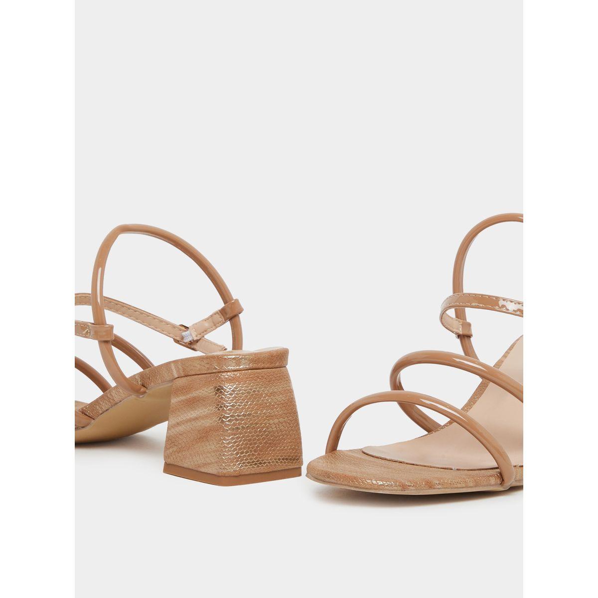 Styli Sling Back Block Heel Sandals-women-shoes-sandals-heeled-image-3