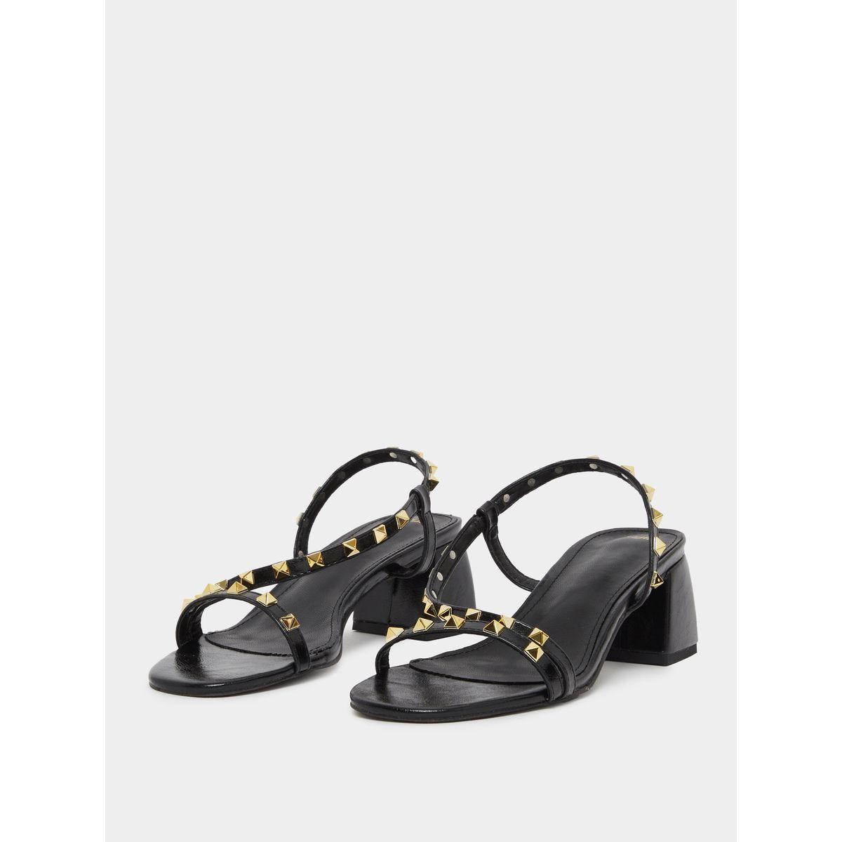 Styli Studded Block Heel Sandals-women-shoes-sandals-heeled-image-2