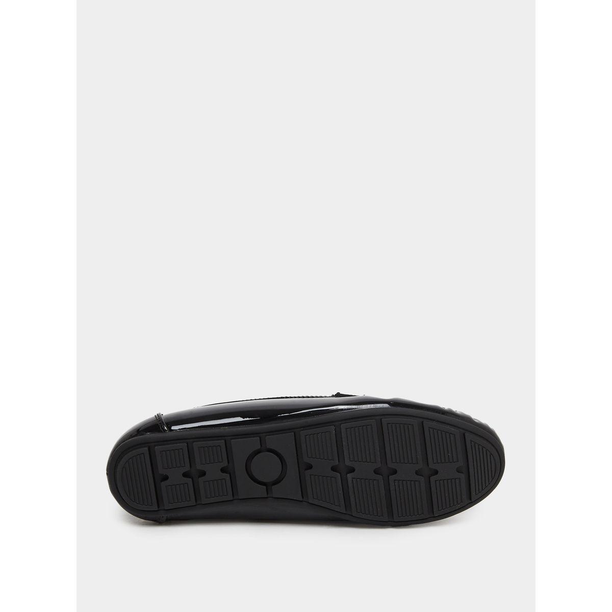 Styli Buckle Accent Leather Look Loafers-women-shoes-flats-loafers-image-6