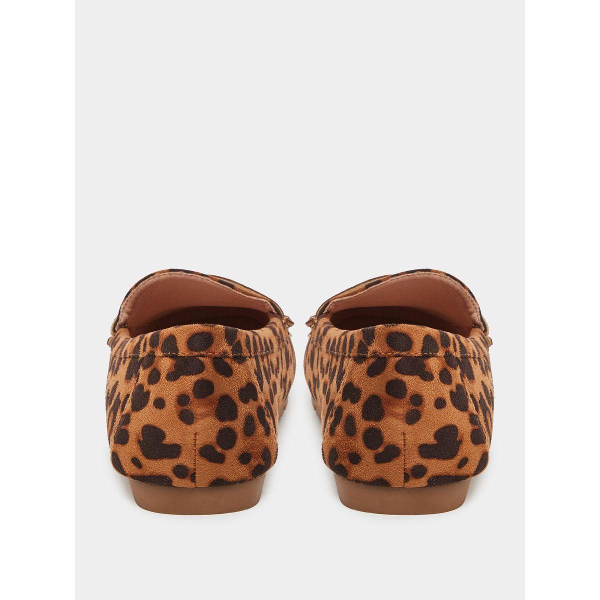 Styli Women Brown Leopard Print Loafers-women-shoes-flats-loafers-image-4