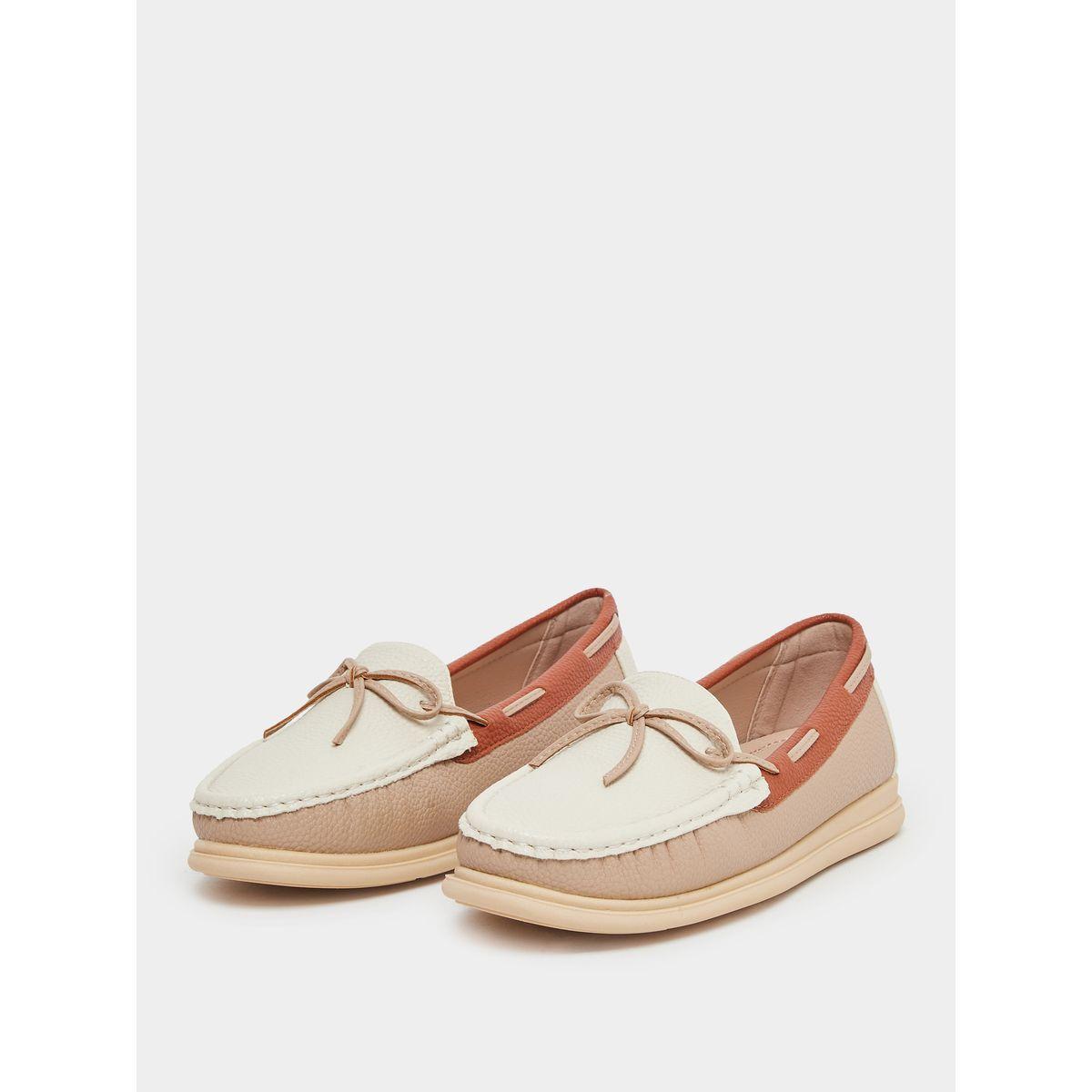 حذاء بنمط كتل الألوان بتفاصيل فيونكة-women-shoes-flats-loafers-image-2