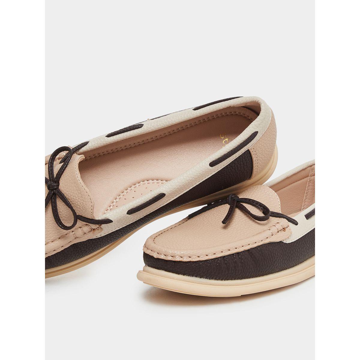 Styli Casual Color Block Bow Detail Shoes-women-shoes-loafersandmoccasins-image-3