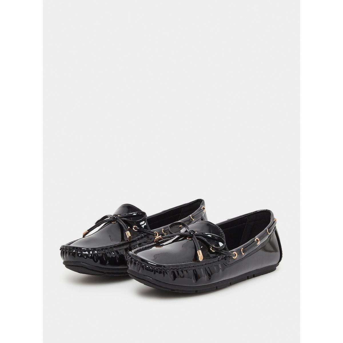 حذاء لوفرز بجلد صناعي لامع-women-shoes-flats-loafers-image-2