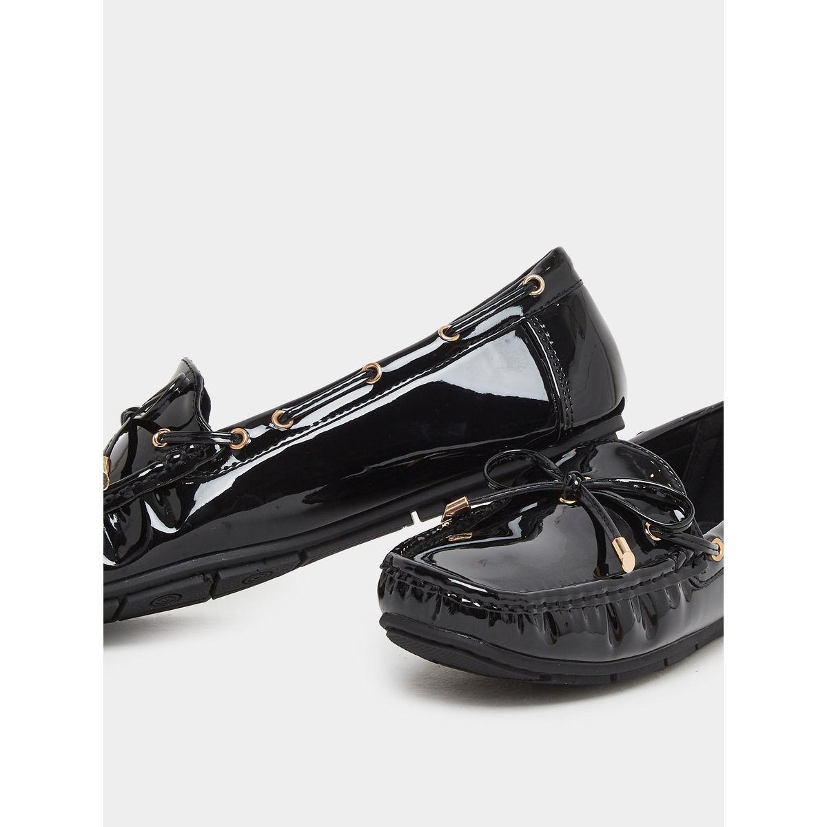 حذاء لوفرز بجلد صناعي لامع-women-shoes-flats-loafers-image-3
