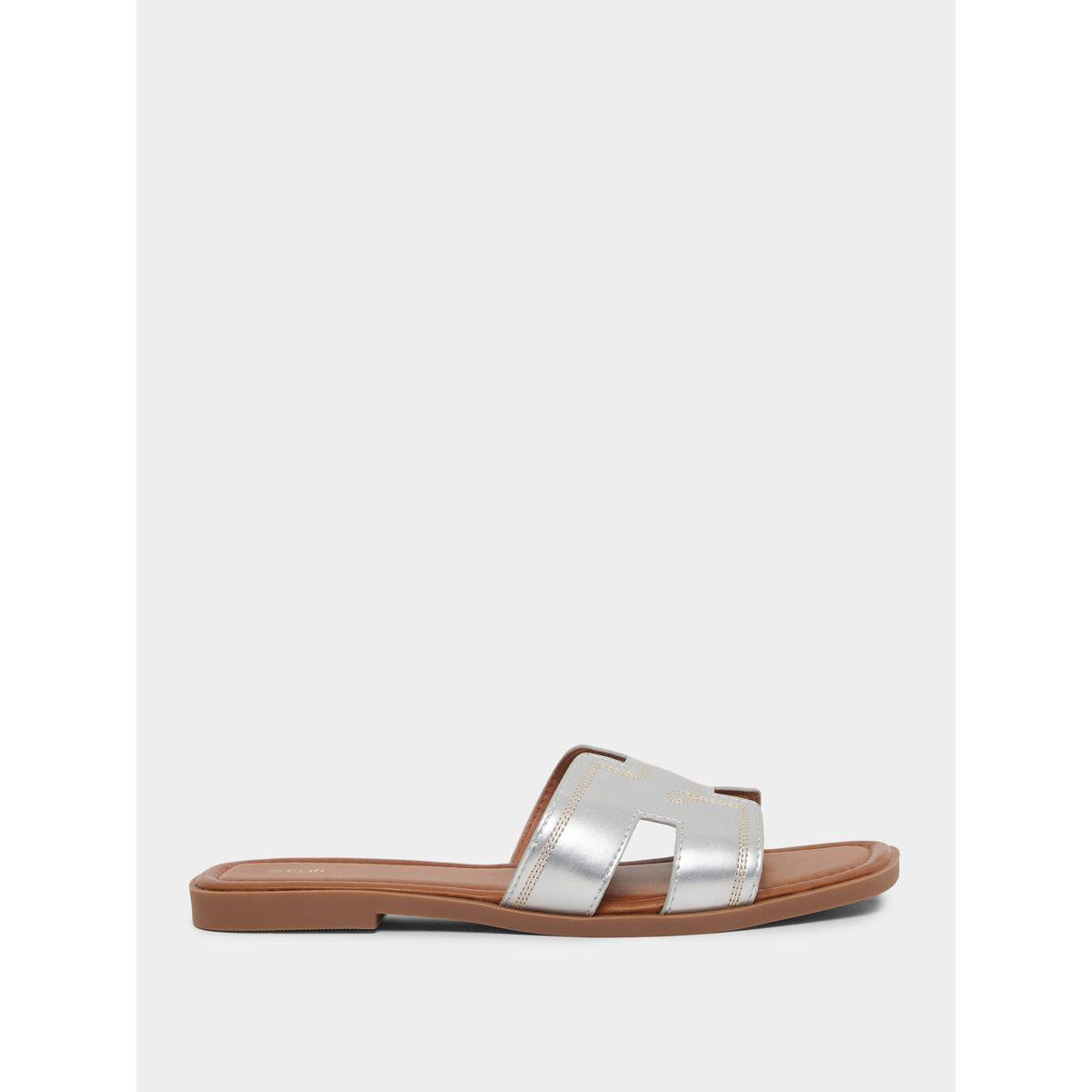 Styli Open Toe Flat Sandals-women-shoes-sandals-flats-image-2