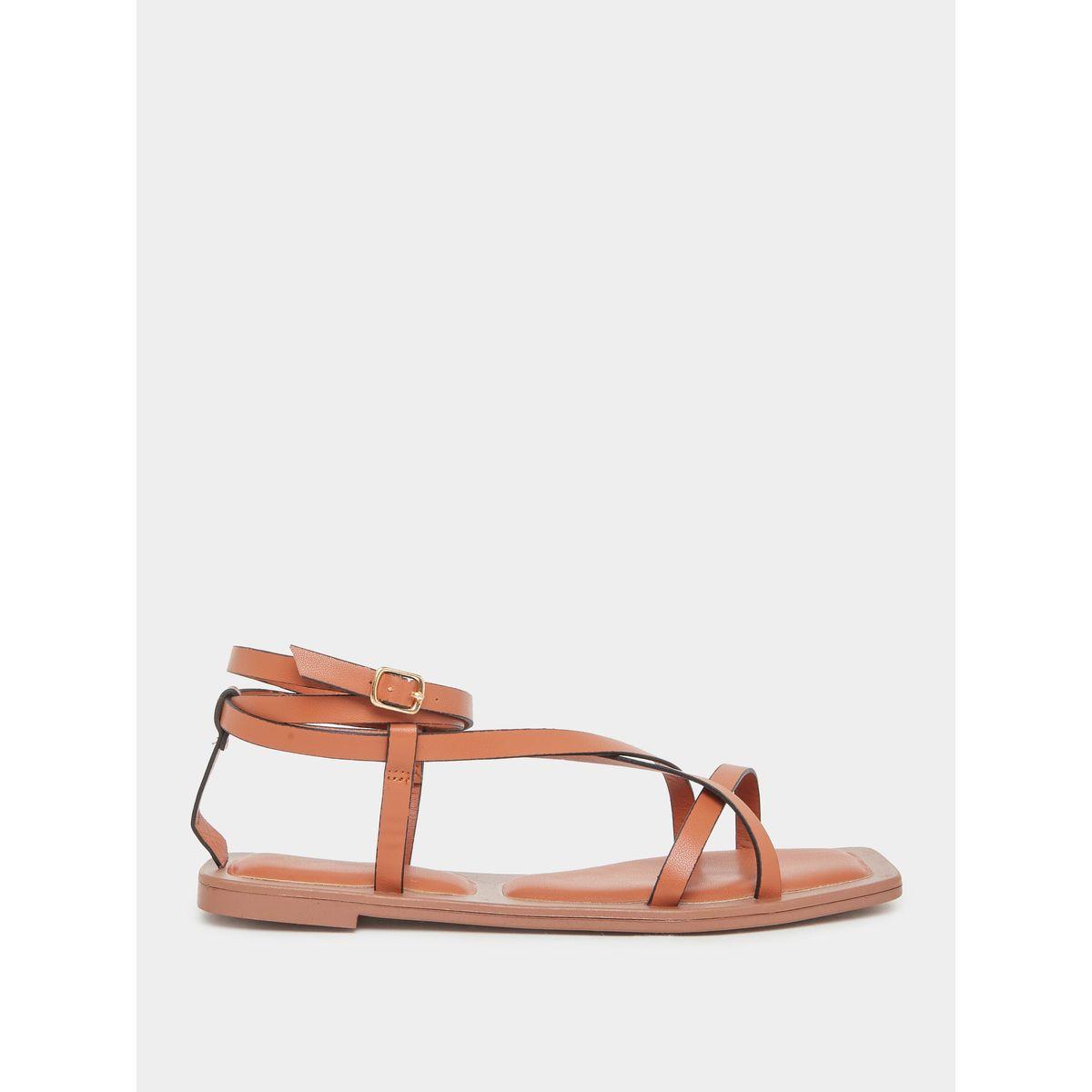 صندل فلات بتفاصيل سيور متعددة-women-shoes-sandals-flats-image-7