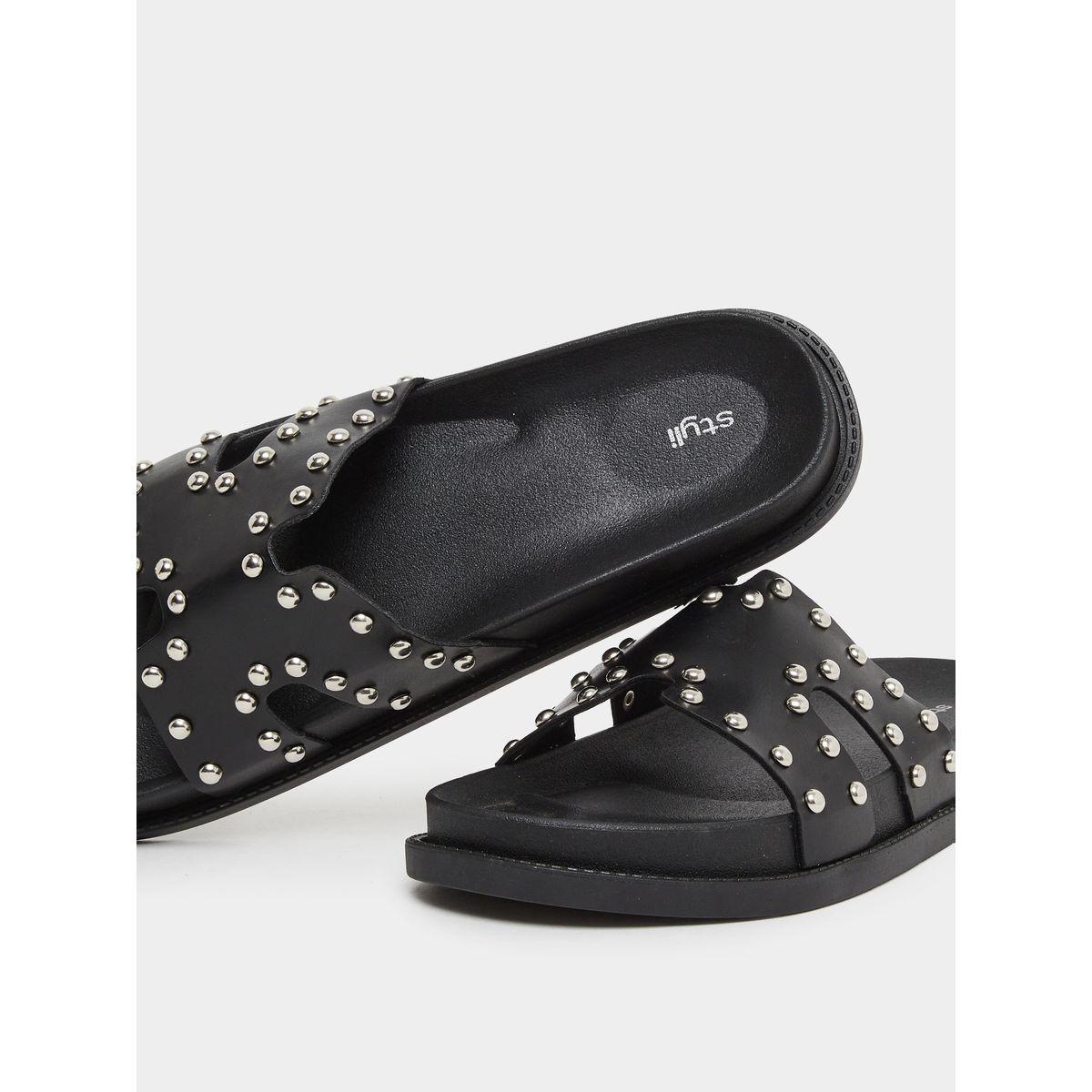 Styli Studded Vamp Open Toe Sandals-women-shoes-flipflopsandslides-image-3