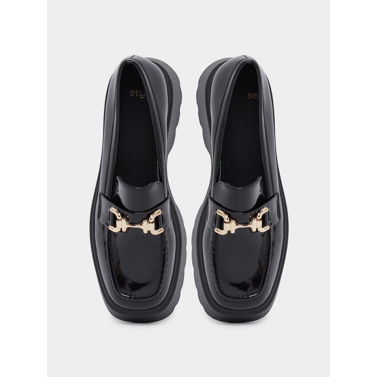 حذاء لوفرز بملمس جلد صناعي-women-shoes-flats-loafers-image-5