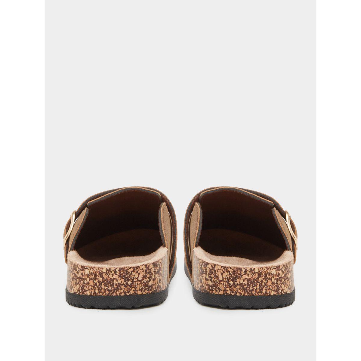 Styli Suede Look Buckle Detail Mules-women-shoes-sandals-flats-image-5