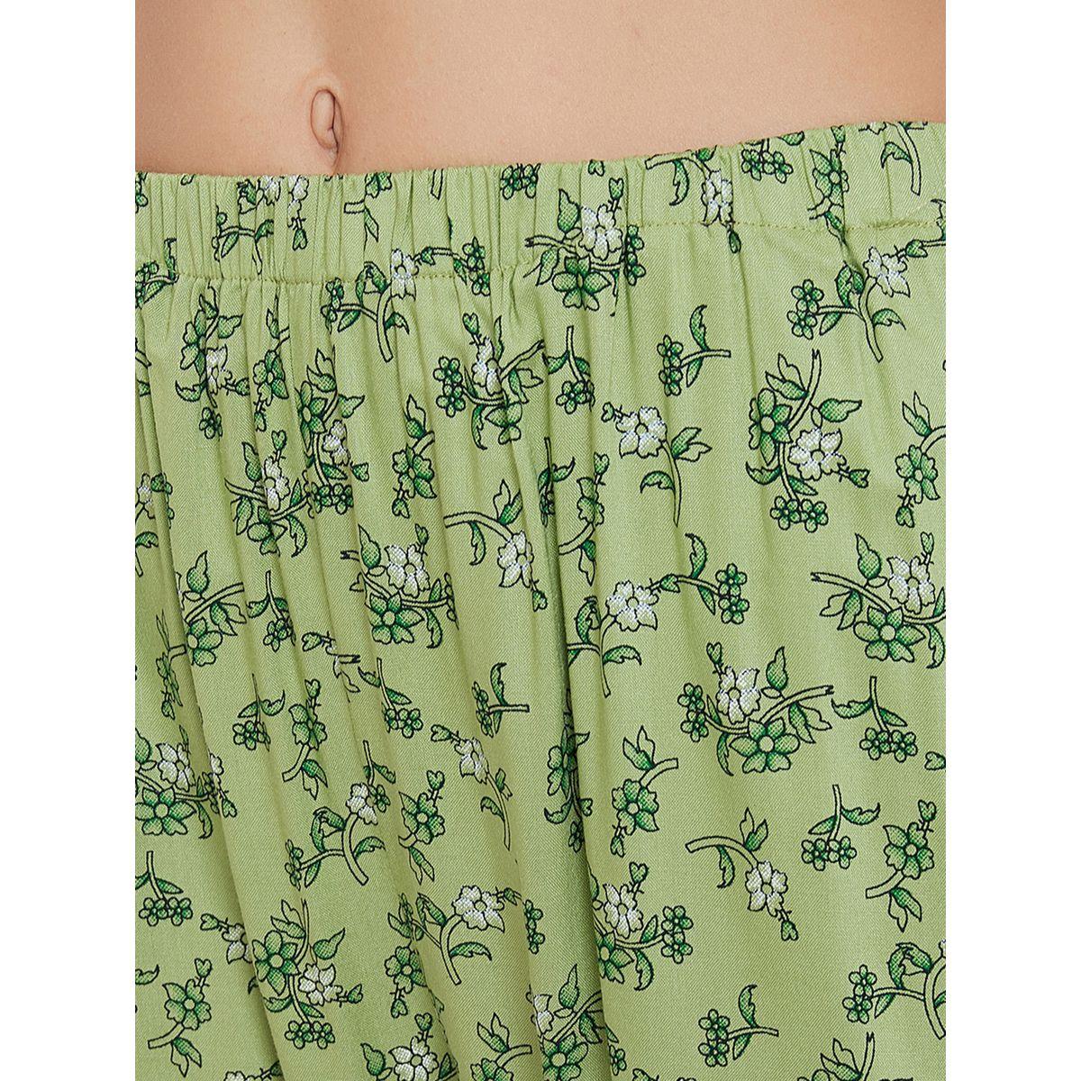 Clovia Floral Print V Neck Top and Pyjama Set-women-clothing-nightwear-pyjamas-longsets-image-6