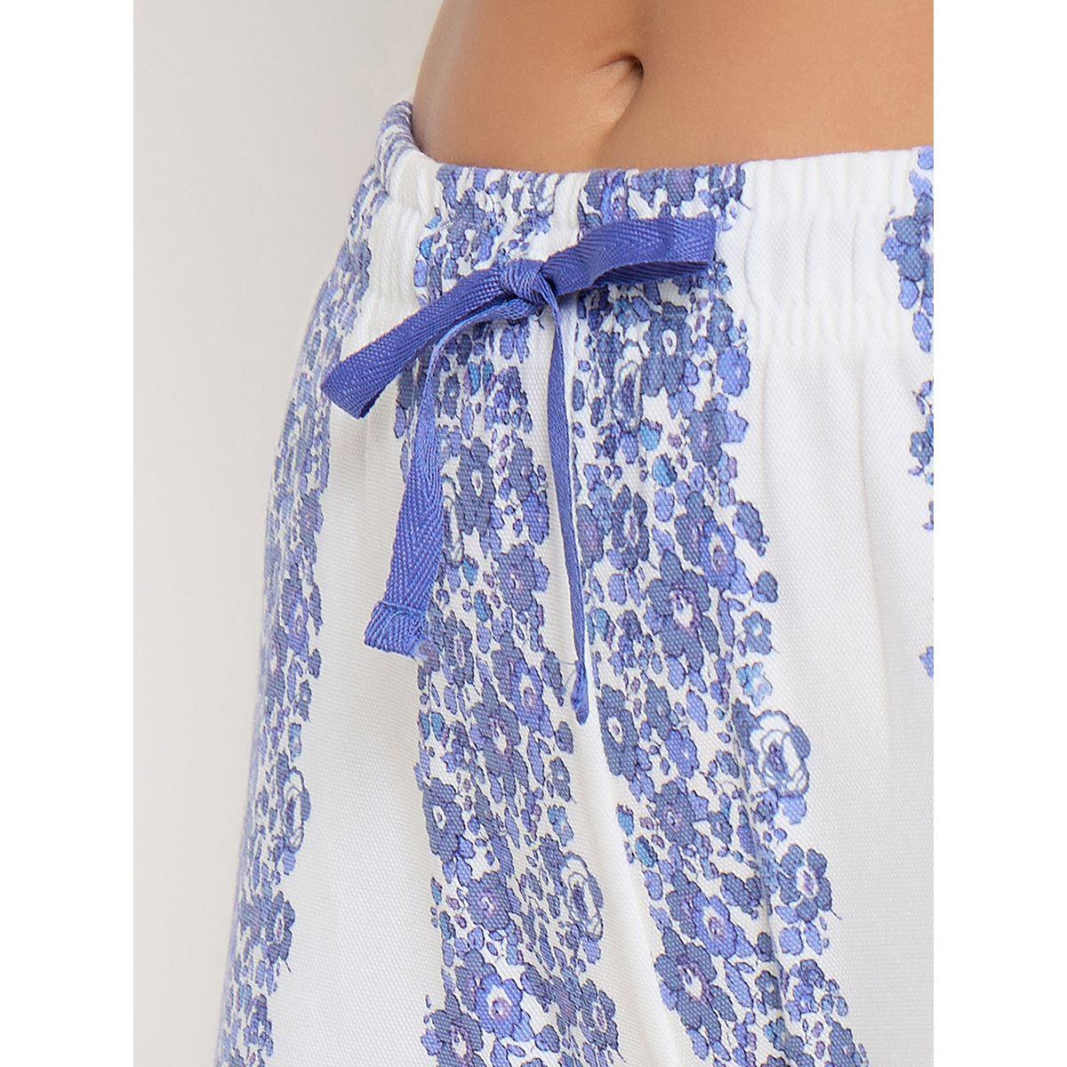 Clovia Floral Print Short Sleeve T-Shirt and Shorts Set-women-clothing-nightwear-pyjamas-shortsets-image-7