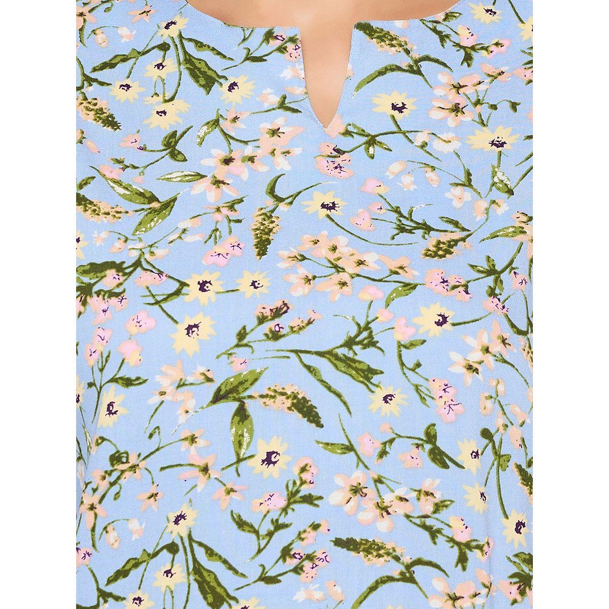طقم بيجاما من بنطال وبلوزة بطبعة زهور-women-clothing-nightwear-pyjamas-longsets-image-7