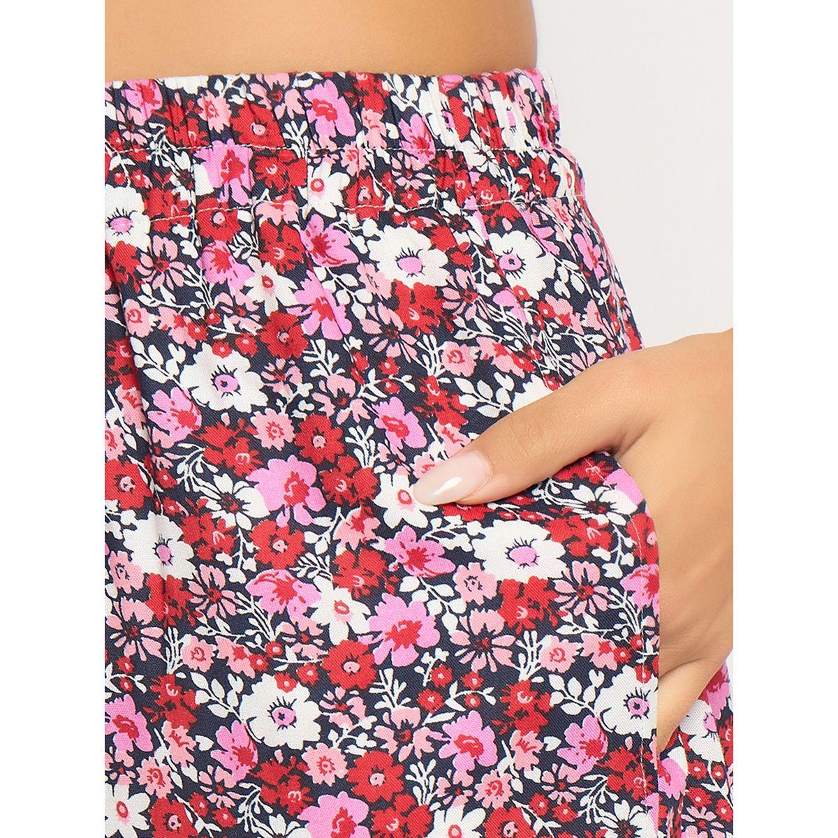 طقم بيجاما من بنطال وبلوزة بطبعة زهور-women-clothing-nightwear-pyjamas-longsets-image-3