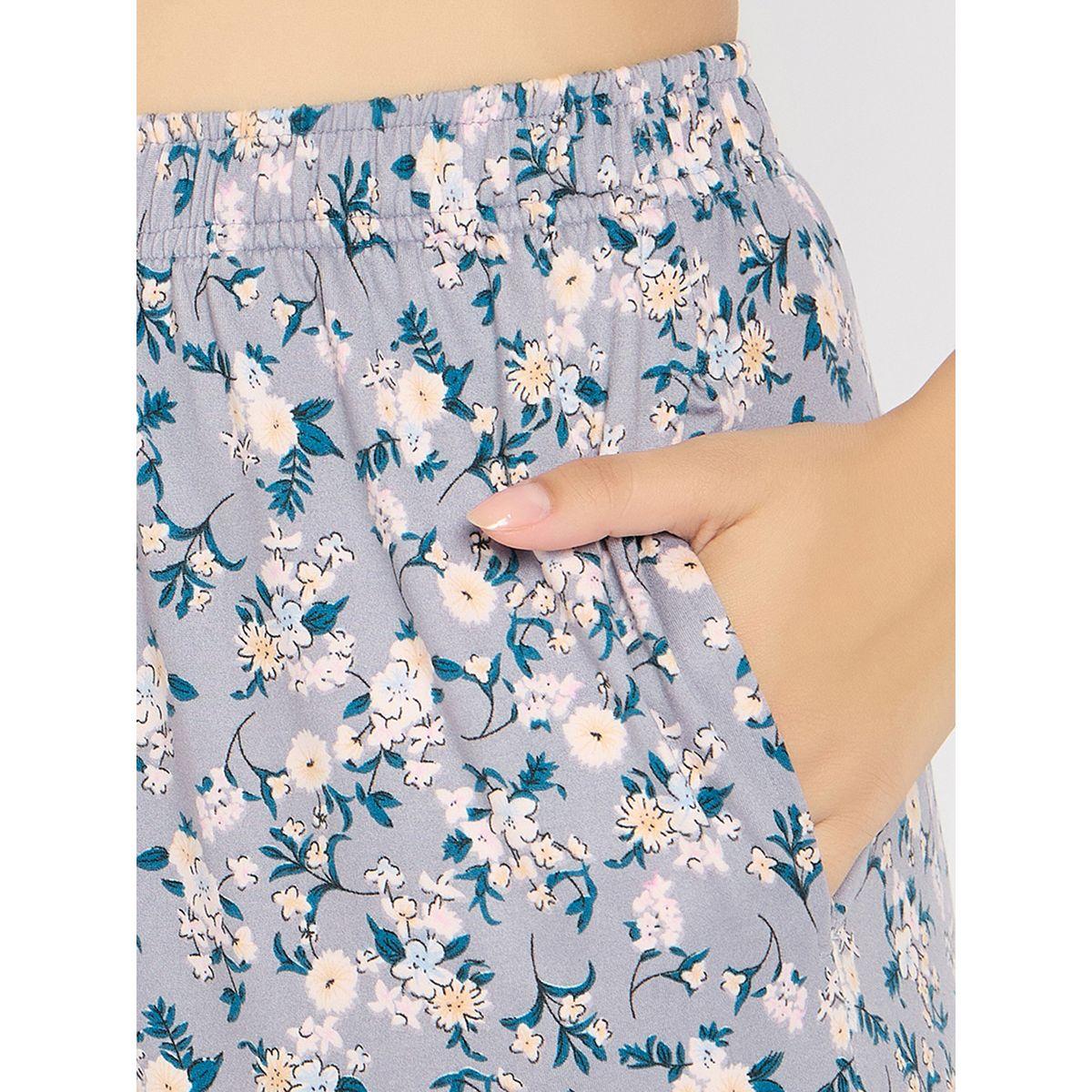 Clovia Floral Print Short Sleeve Top and Pyjama Set-women-clothing-nightwear-pyjamas-longsets-image-8