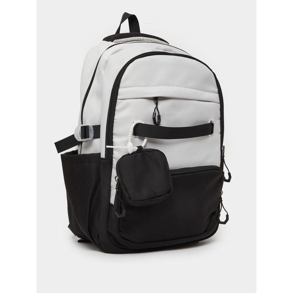 Styli Color Block Backpack with Mini Purse-men-bags-image-1
