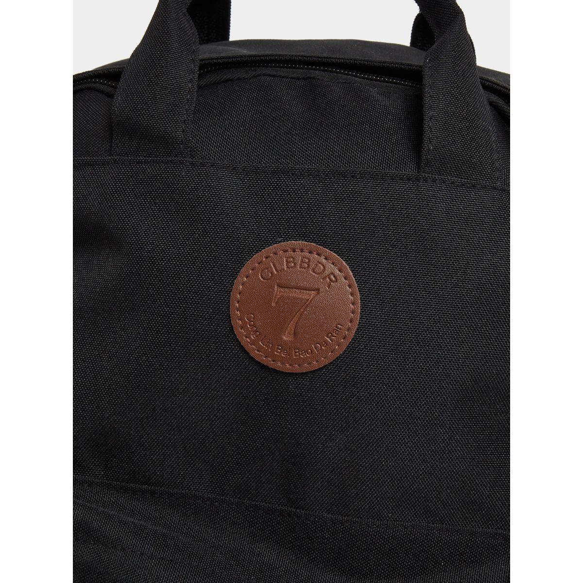 Styli Patch Detail Backpack with Zip Pocket-men-bags-image-3