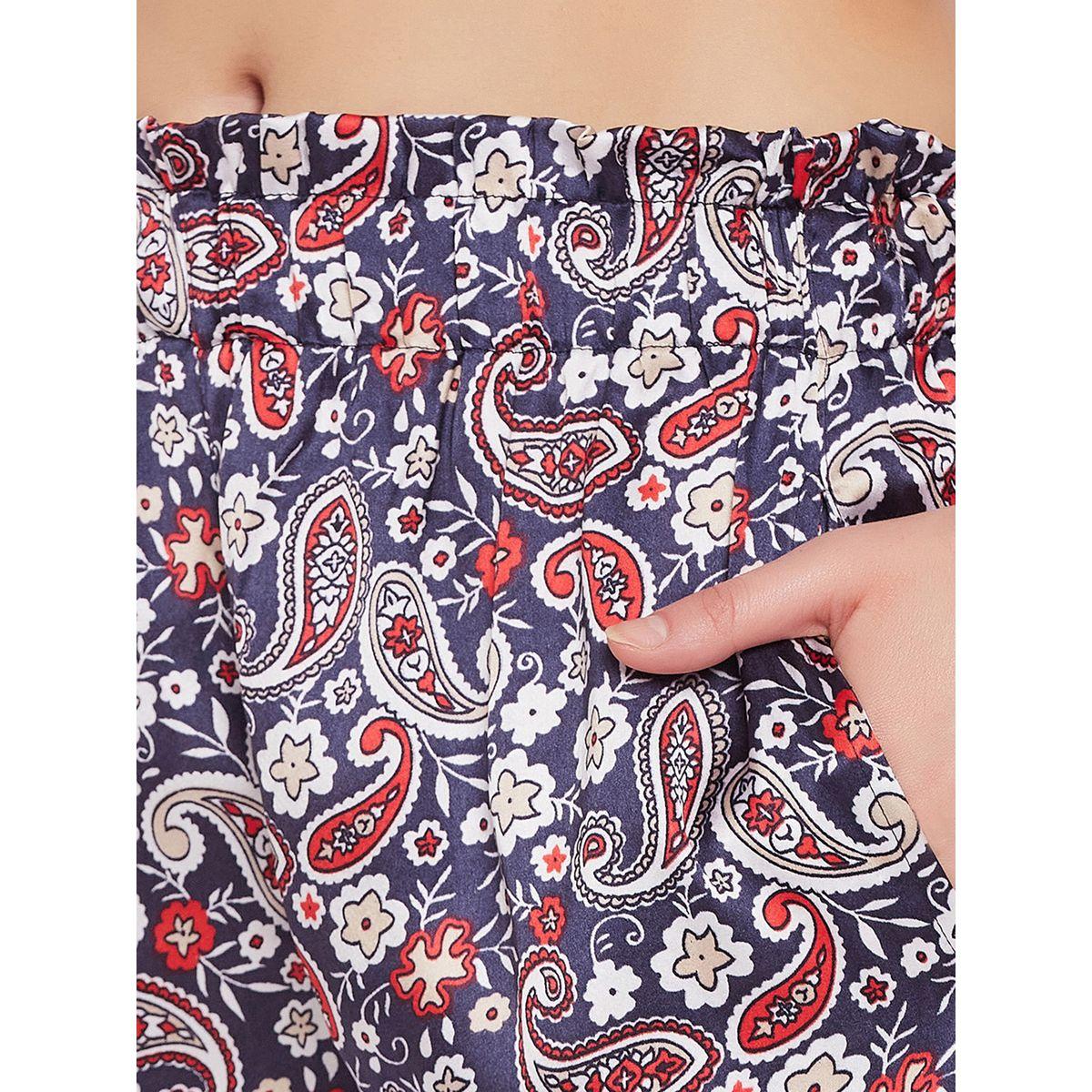 Clovia Paisley Print Satin Cami Top and Pyjama Set-women-clothing-nightwear-pyjamas-longsets-image-8