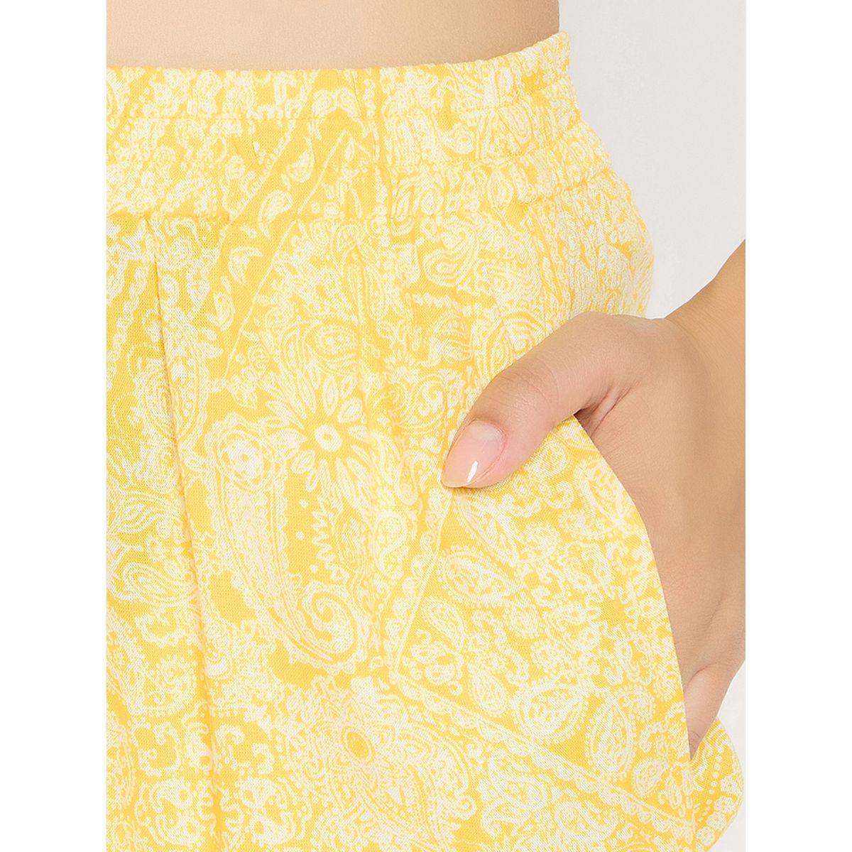 Clovia Printed Short Sleeve Peplum Top and Pyjama Set-women-clothing-nightwear-pyjamas-longsets-image-8