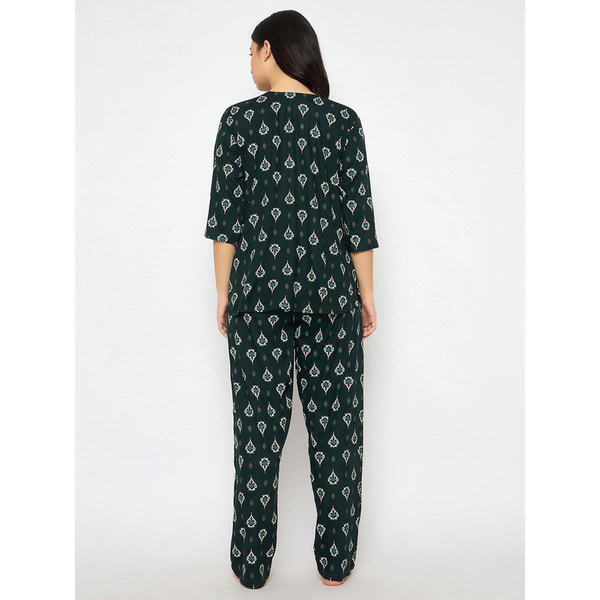 Clovia Printed Notch Neck Top and Pyjama Set-women-clothing-nightwear-pyjamas-longsets-image-6