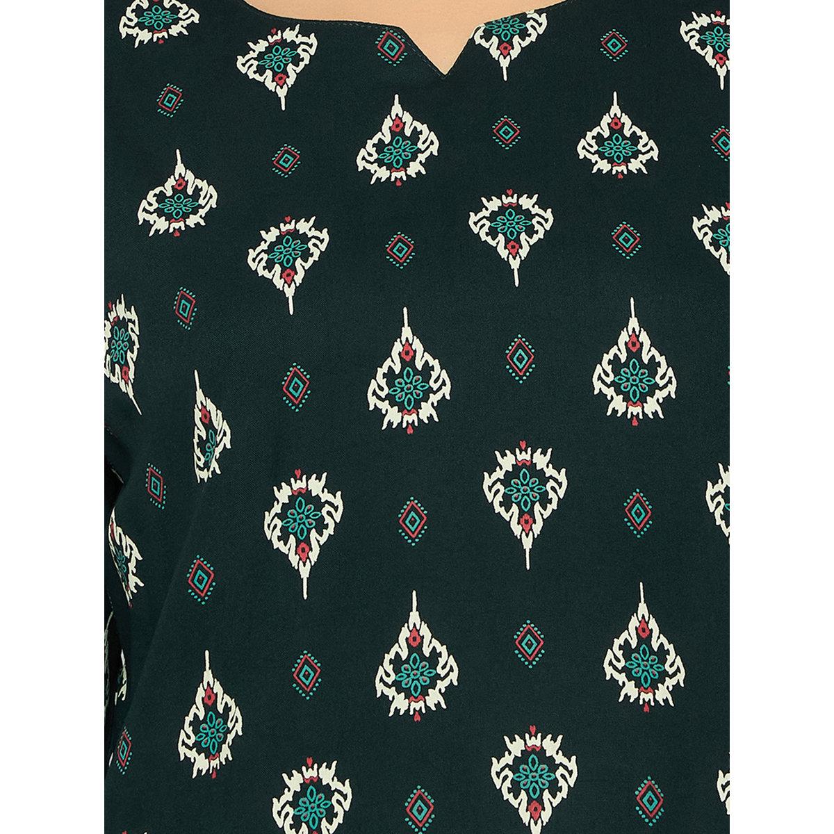 Clovia Printed Notch Neck Top and Pyjama Set-women-clothing-nightwear-pyjamas-longsets-image-7