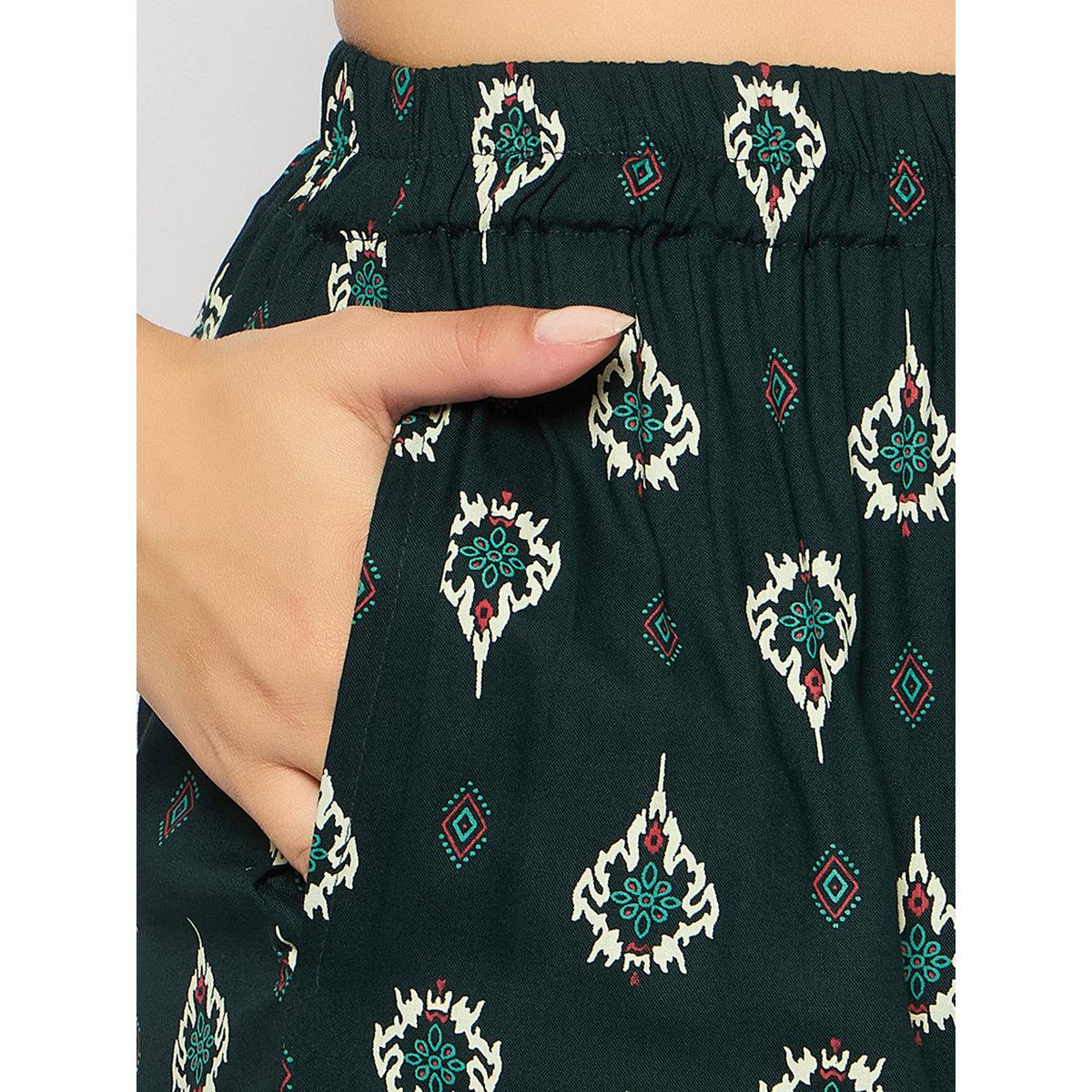 Clovia Printed Notch Neck Top and Pyjama Set-women-clothing-nightwear-pyjamas-longsets-image-8
