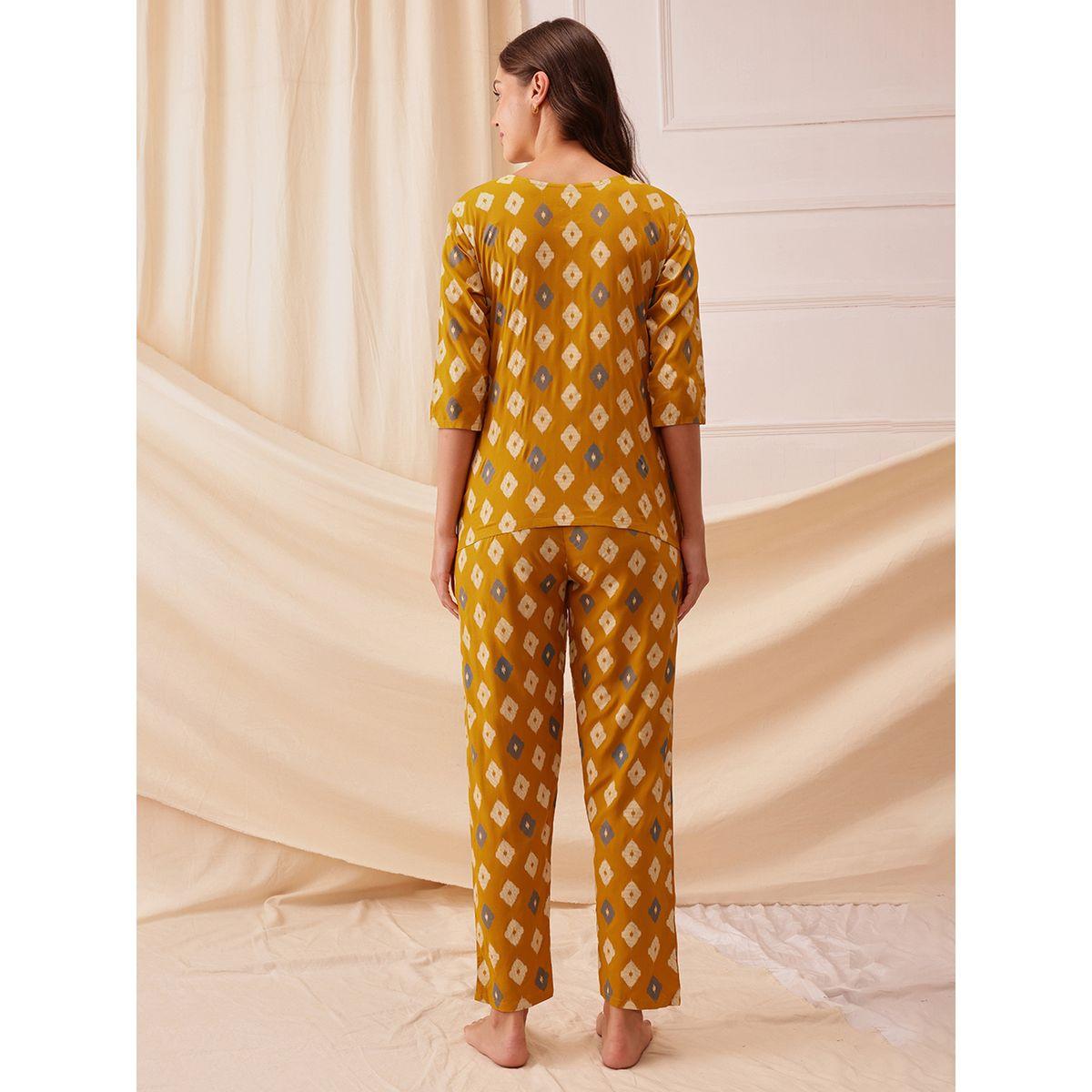 طقم بيجاما من بنطال وبلوزة مطبعة بالكامل-women-clothing-nightwear-pyjamas-longsets-image-5