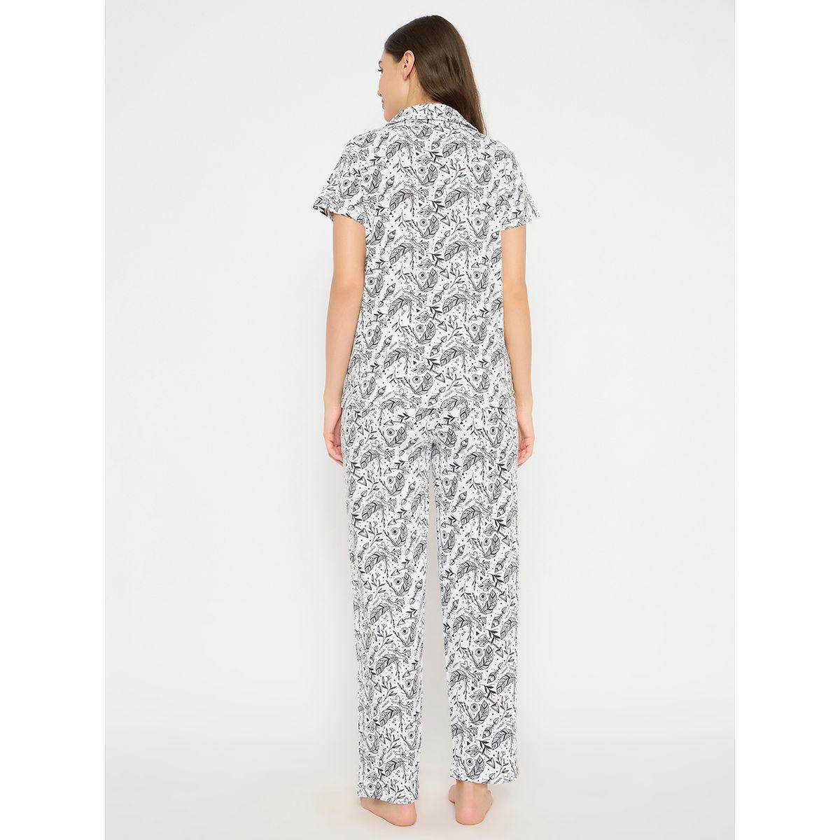 Clovia All-Over Print Cotton Shirt and Pyjama Set-women-clothing-nightwear-pyjamas-longsets-image-6