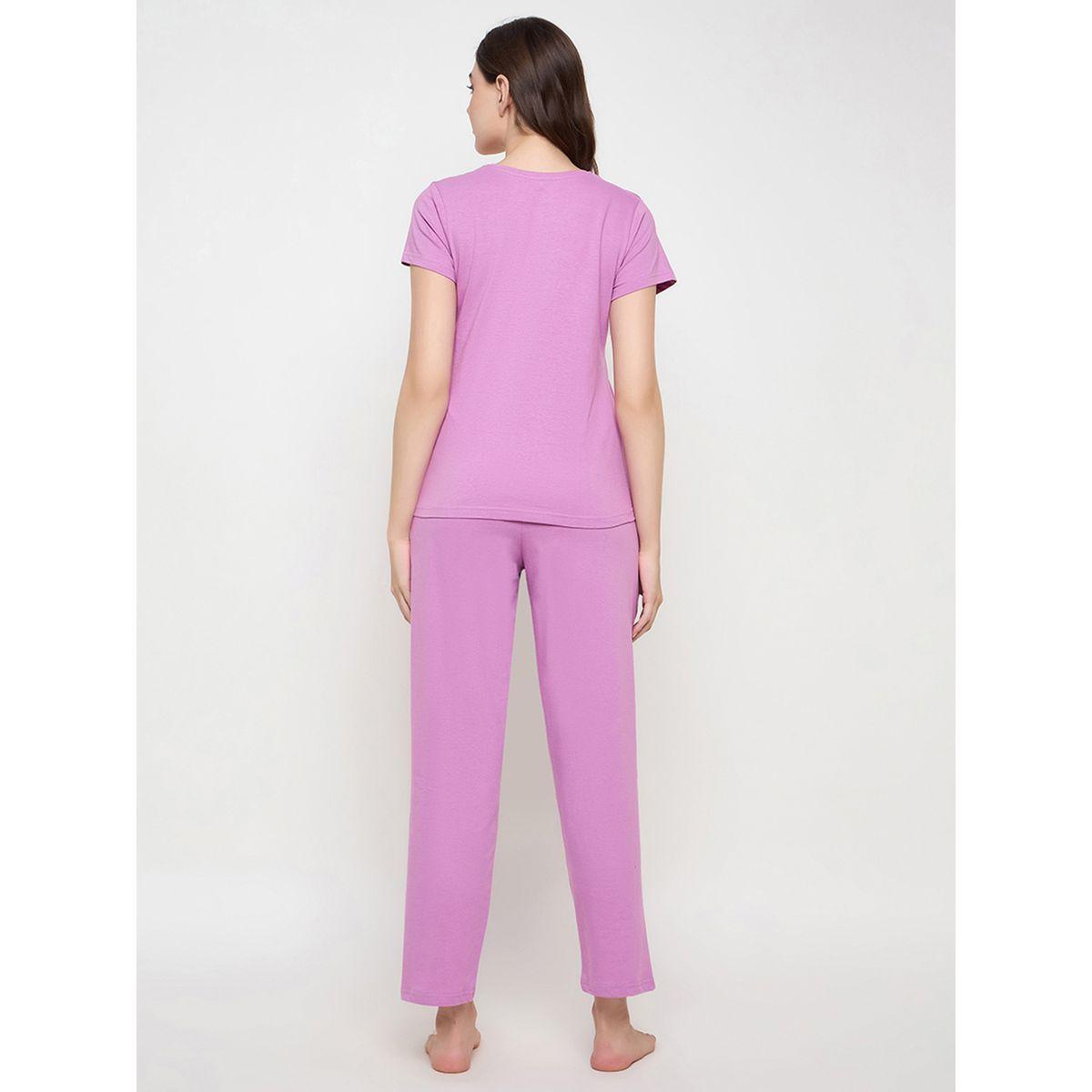 طقم بيجاما من بنطال وتيشيرت بأكمام قصيرة-women-clothing-nightwear-pyjamas-longsets-image-6