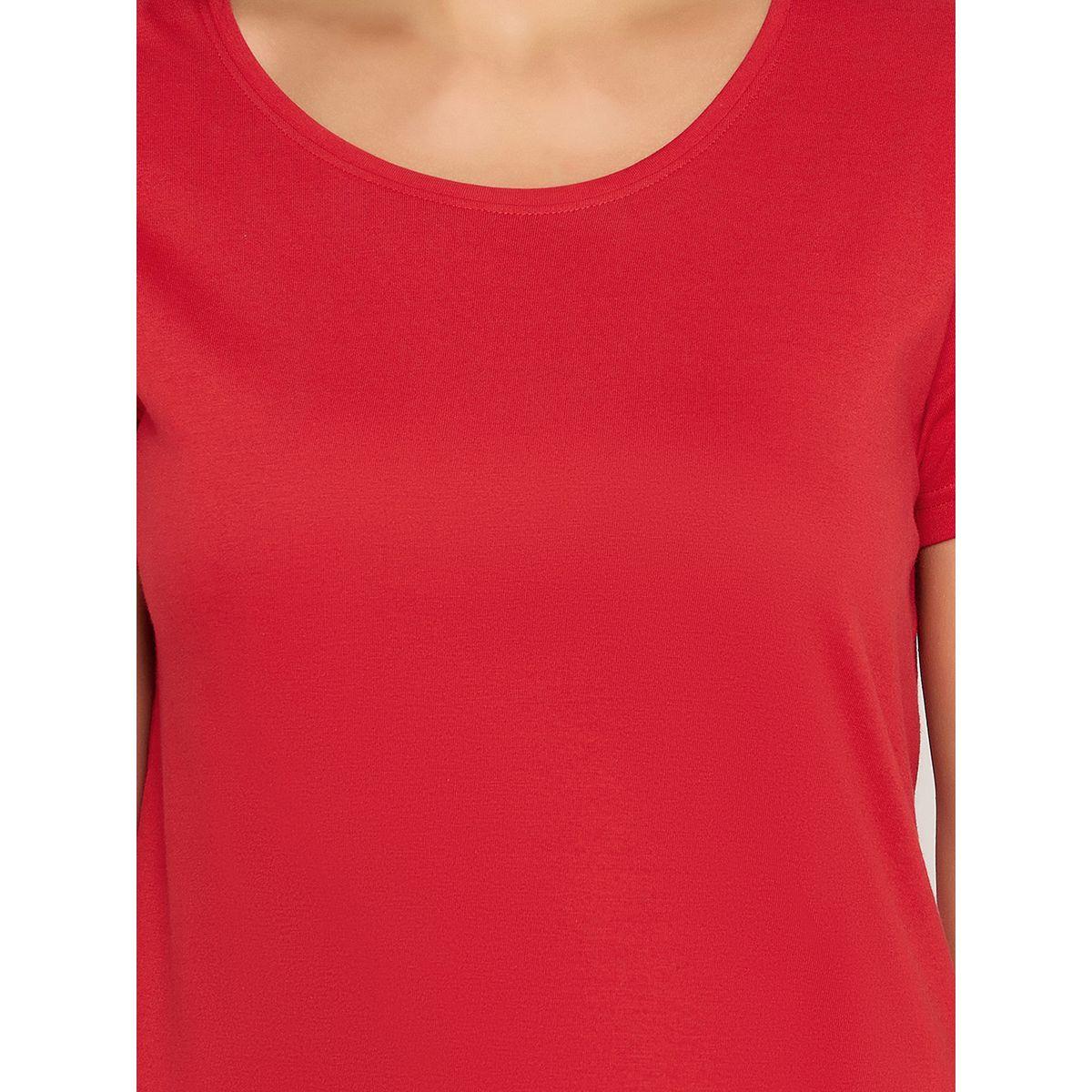 مجموعة من شورت وبلوزة سادة بأكمام قصيرة-women-clothing-nightwear-pyjamas-shortsets-image-3