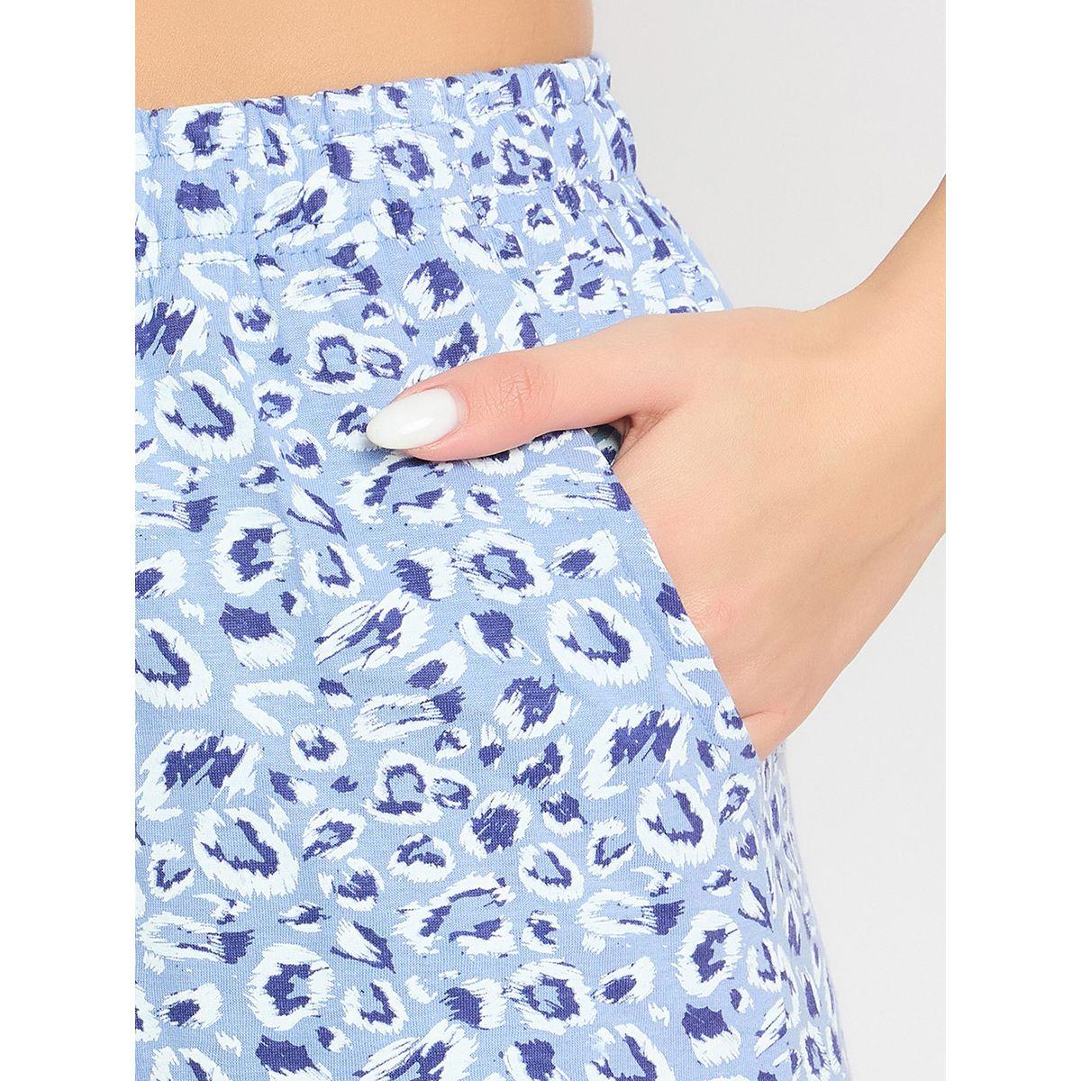Clovia Solid Round Neck T-Shirt and Printed Pyjama Set-women-clothing-nightwear-pyjamas-longsets-image-8