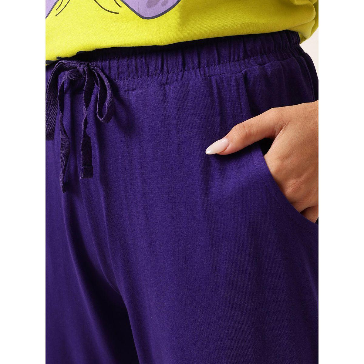 طقم بيجاما من بنطال وتيشيرت بأكمام قصيرة-women-clothing-nightwear-pyjamas-longsets-image-3