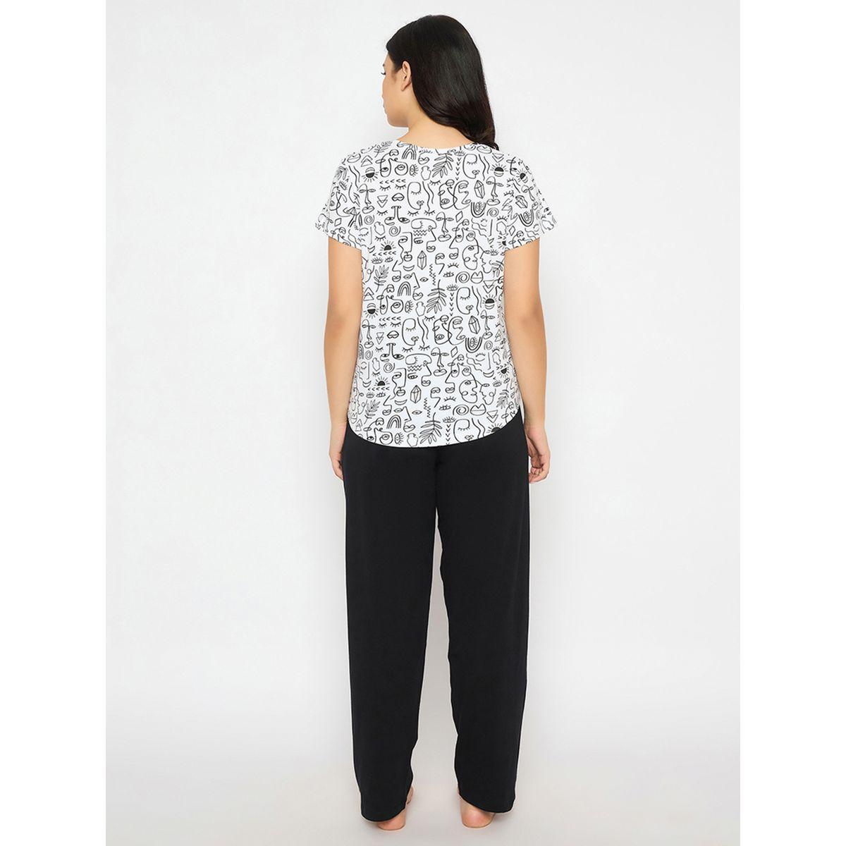 طقم بيجاما من بنطال وبلوزة بأكمام قصيرة-women-clothing-nightwear-pyjamas-longsets-image-5