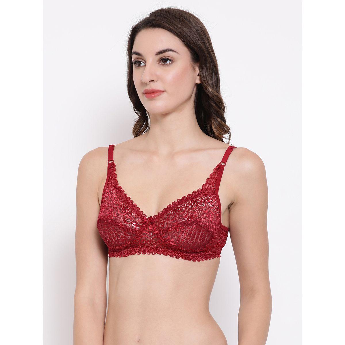 Clovia Pack of 2 - Lace Non-Padded Non-Wired Full Cup Bra-women-clothing-lingerie-bras-image-3