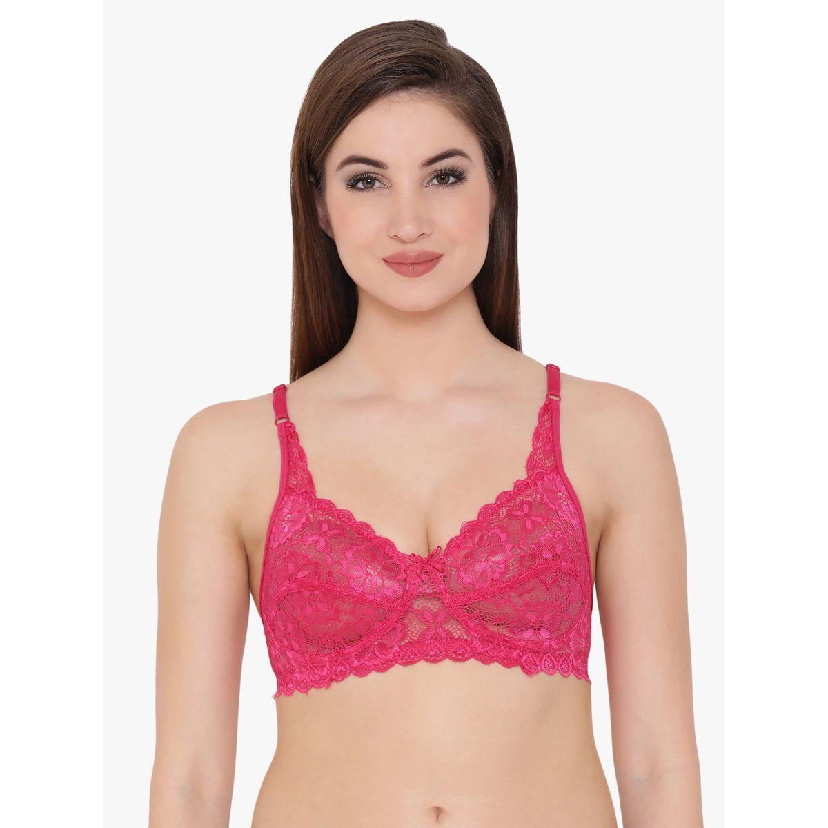مجموعة من 2 - صدرية غير مبطنة بتفاصيل دانتيل وتغطية كاملة-women-clothing-lingerie-bras-image-4