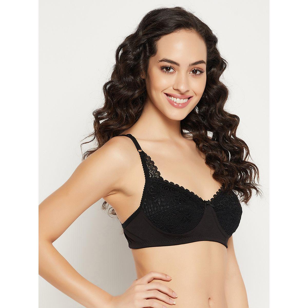 Clovia Pack of 2 - Lace Non-Padded Non-Wired Full Cup Bra-women-clothing-lingerie-bras-image-6