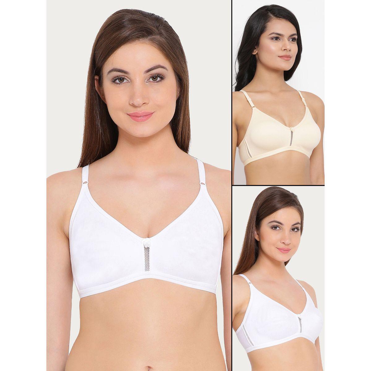 Clovia Set of 2 - Non-Padded Non-Wired Full Coverage Bra-women-clothing-lingerie-bras-image-1